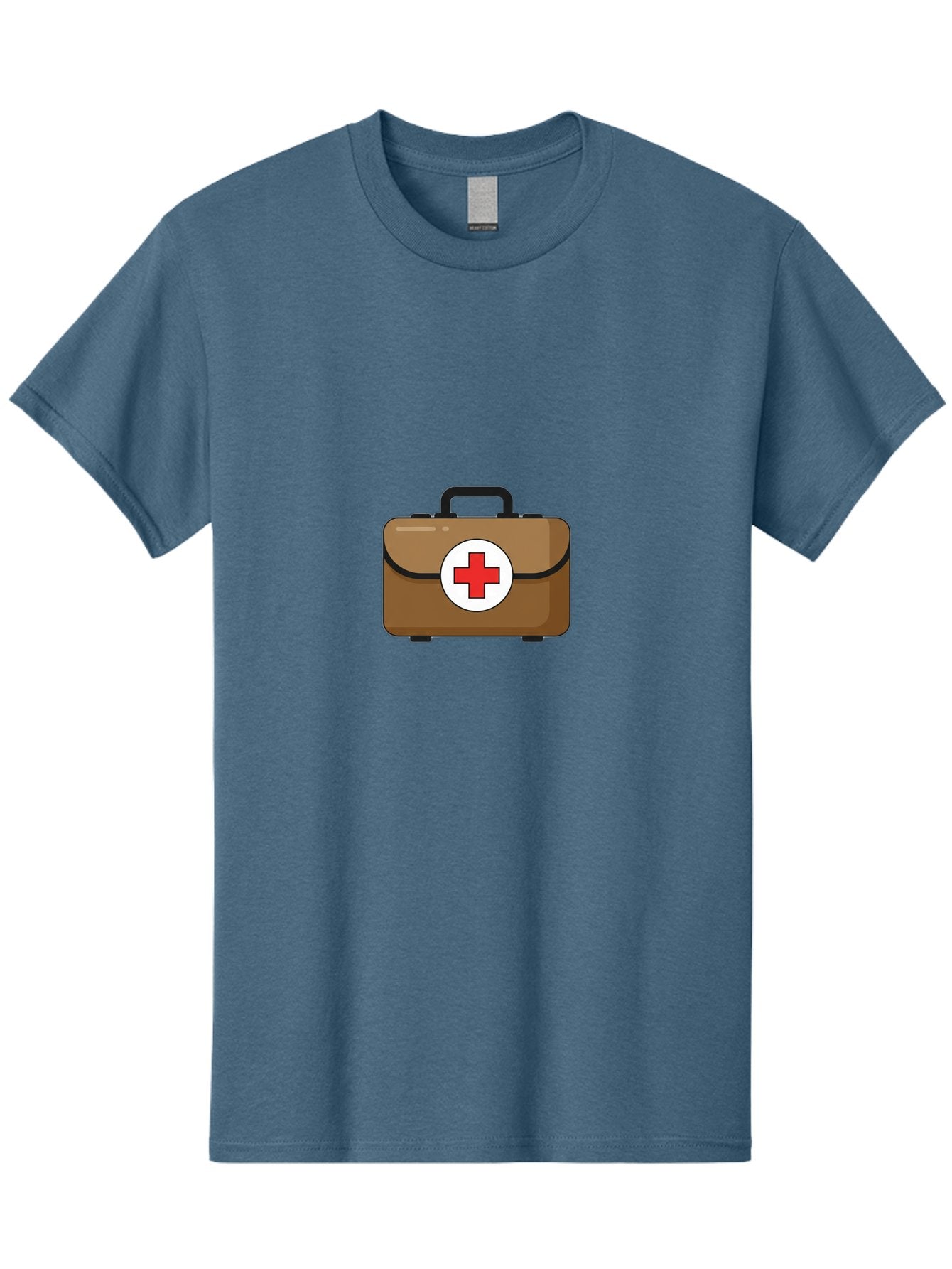 First-Aid-Kit-2 Men'S Graphic Tee, 100% Cotton, Comfortable Casual Summer Wear, Machine Washable, Brown First Aid Kit, Red Cross Symbol, Medical Supplies, Emergency Preparedness, Health And Wellness, Medical Care Baa676 4