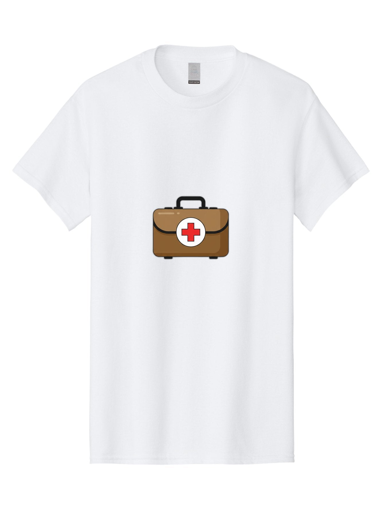 First-Aid-Kit-2 Men'S Graphic Tee, 100% Cotton, Comfortable Casual Summer Wear, Machine Washable, Brown First Aid Kit, Red Cross Symbol, Medical Supplies, Emergency Preparedness, Health And Wellness, Medical Care Baa676 3