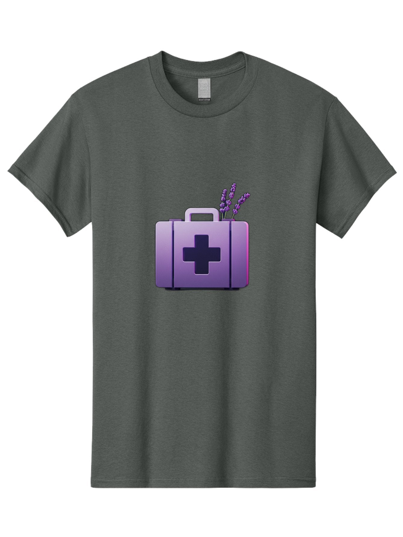 First-Aid-Kit-4 Men'S Graphic Tee, 100% Cotton, Comfortable Casual Summer Wear, Machine Washable, First Aid Kit, Medical Cross, Lavender Flowers, Natural Remedies, Health And Wellness, Alternative Medicine, Calming Effects, Herbal Therapy Baa678 10