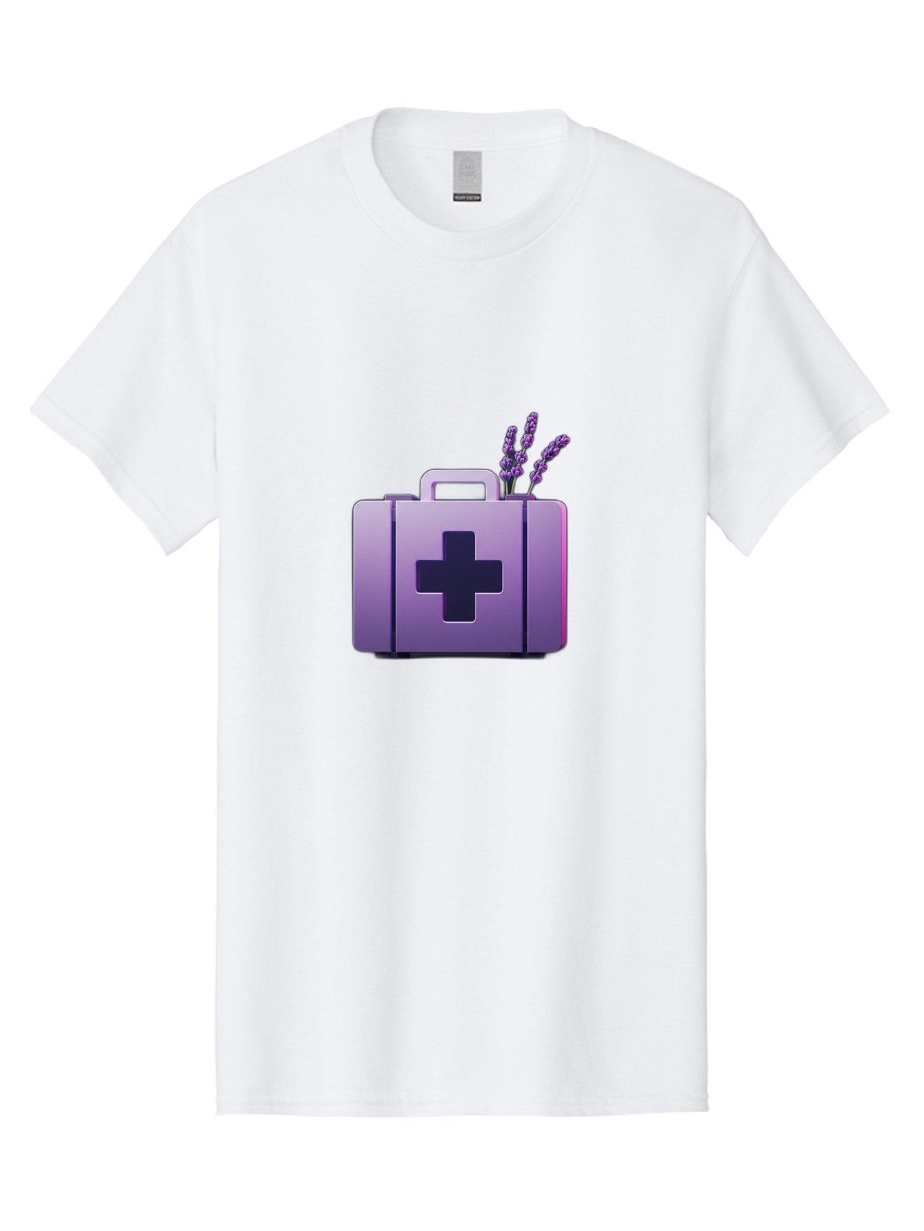 First-Aid-Kit-4 Men'S Graphic Tee, 100% Cotton, Comfortable Casual Summer Wear, Machine Washable, First Aid Kit, Medical Cross, Lavender Flowers, Natural Remedies, Health And Wellness, Alternative Medicine, Calming Effects, Herbal Therapy Baa678 11
