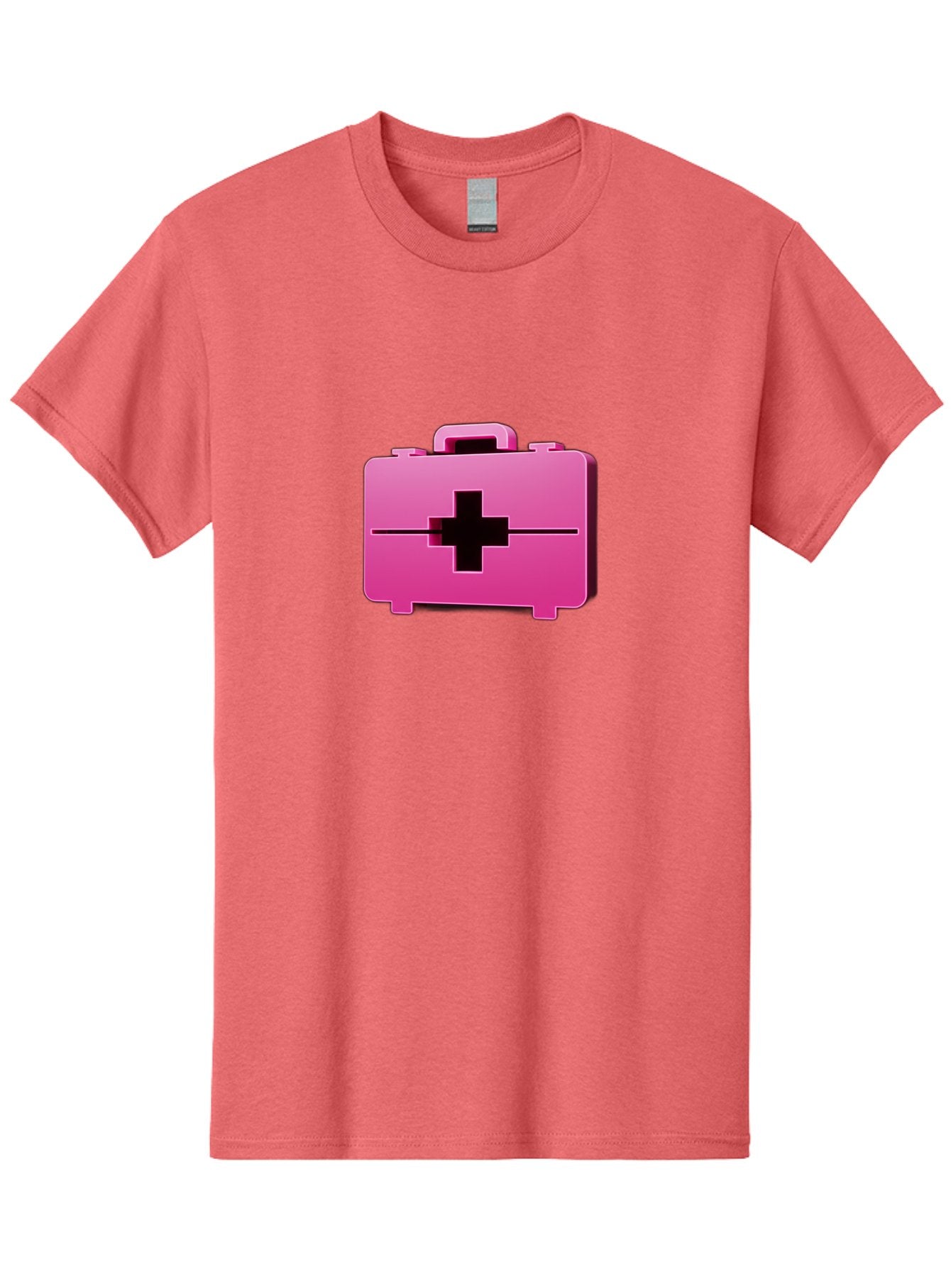 First-Aid-Kit-5 Men'S Graphic Tee, 100% Cotton, Comfortable Casual Summer Wear, Machine Washable, Pink First Aid Kit, Medical Supplies, Health Care, Emergency Kit, Black Cross Symbol, Medical Emergency, First Aid Supplies Baa679 8