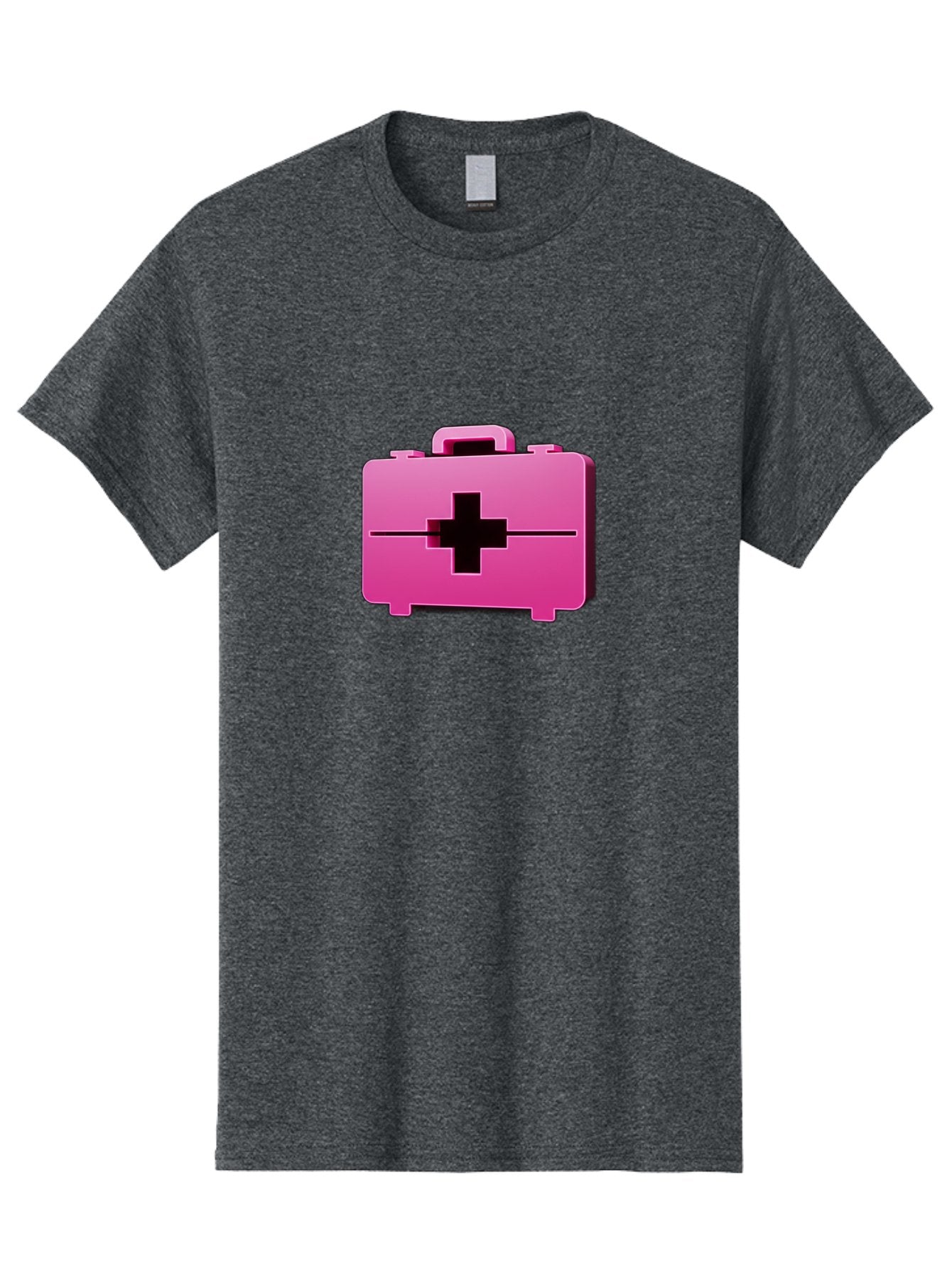 First-Aid-Kit-5 Men'S Graphic Tee, 100% Cotton, Comfortable Casual Summer Wear, Machine Washable, Pink First Aid Kit, Medical Supplies, Health Care, Emergency Kit, Black Cross Symbol, Medical Emergency, First Aid Supplies Baa679 14