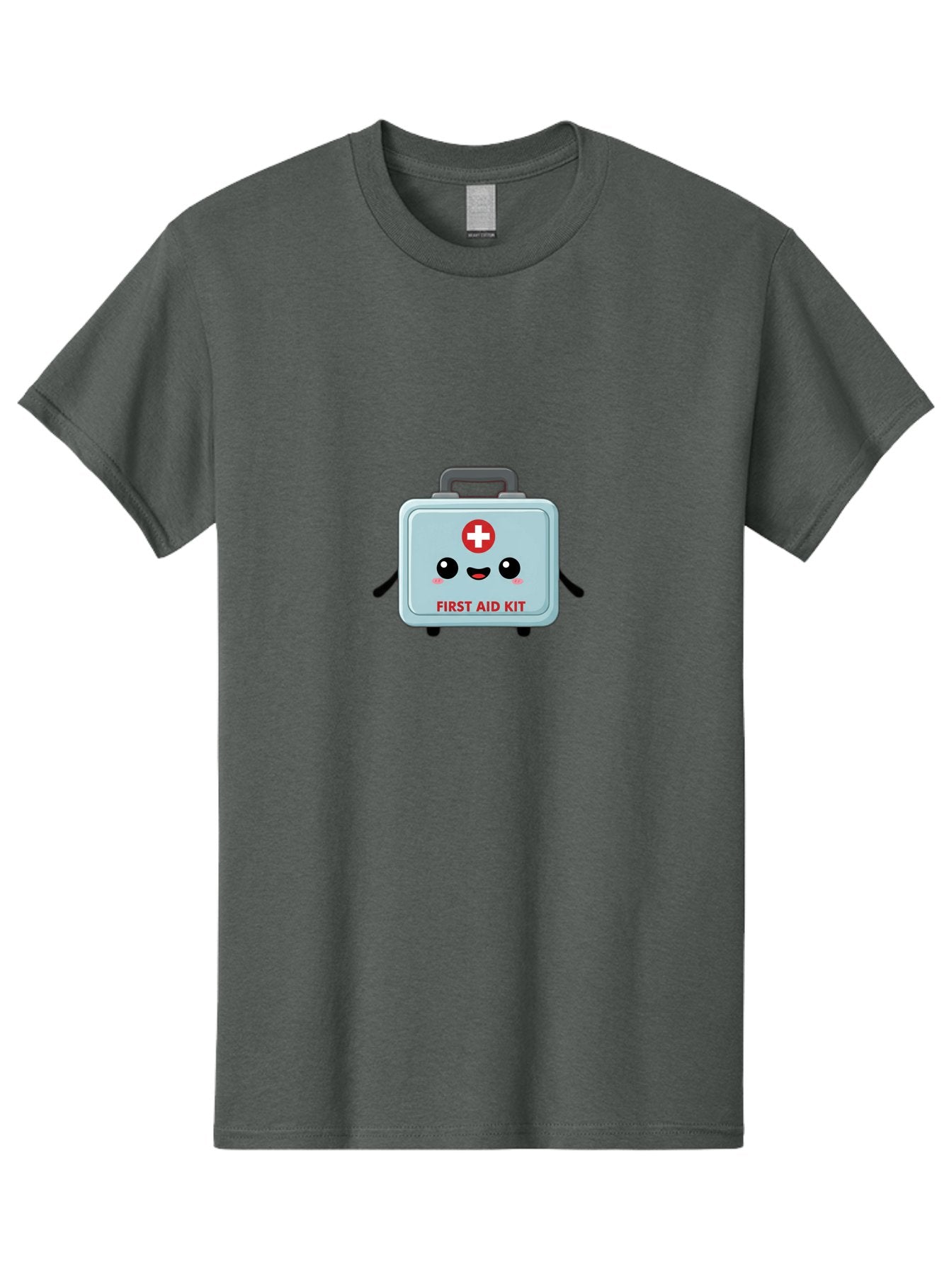 First-Aid-Kit Men'S Graphic Tee, 100% Cotton, Comfortable Casual Summer Wear, Machine Washable, Cartoon First Aid Kit, Cute Character Design, Red Cross Symbol, Medical Kit, Emergency Response, Health And Safety, First Aid Supplies, Baa685 14