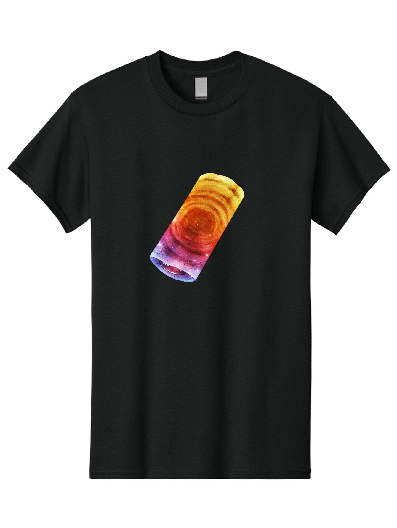 Galaxy-Dosa Men'S Graphic Tee, 100% Cotton, Comfortable Casual Summer Wear, Machine Washable, Cinnamon Swirl Pastry, Sweet Treat, Baked Goods, Delicious Dessert, Swirly Design, Orange And Purple Hues, Sweet Aroma, Tasty Pastry Baa706 9