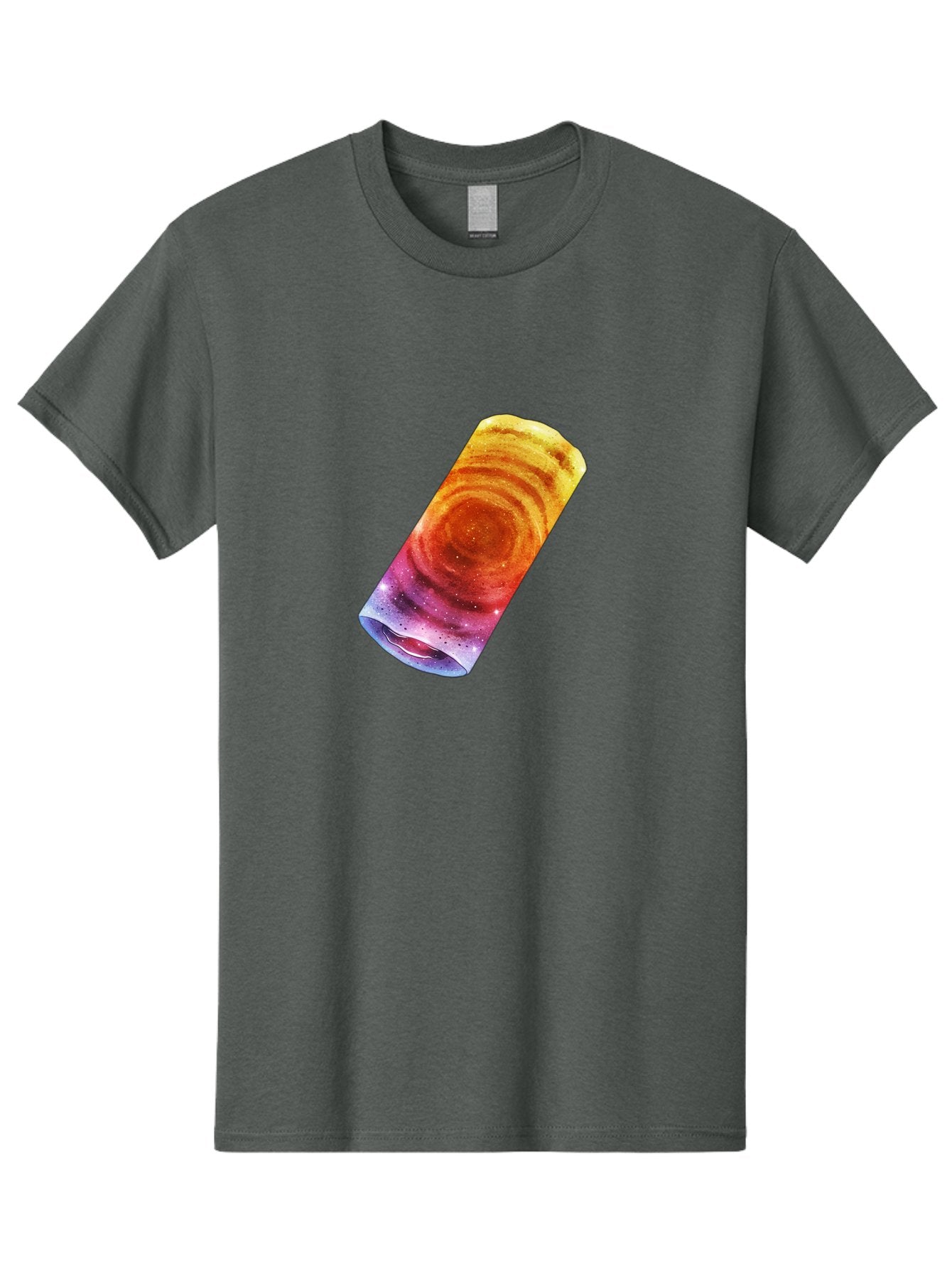 Galaxy-Dosa Men'S Graphic Tee, 100% Cotton, Comfortable Casual Summer Wear, Machine Washable, Cinnamon Swirl Pastry, Sweet Treat, Baked Goods, Delicious Dessert, Swirly Design, Orange And Purple Hues, Sweet Aroma, Tasty Pastry Baa706 6