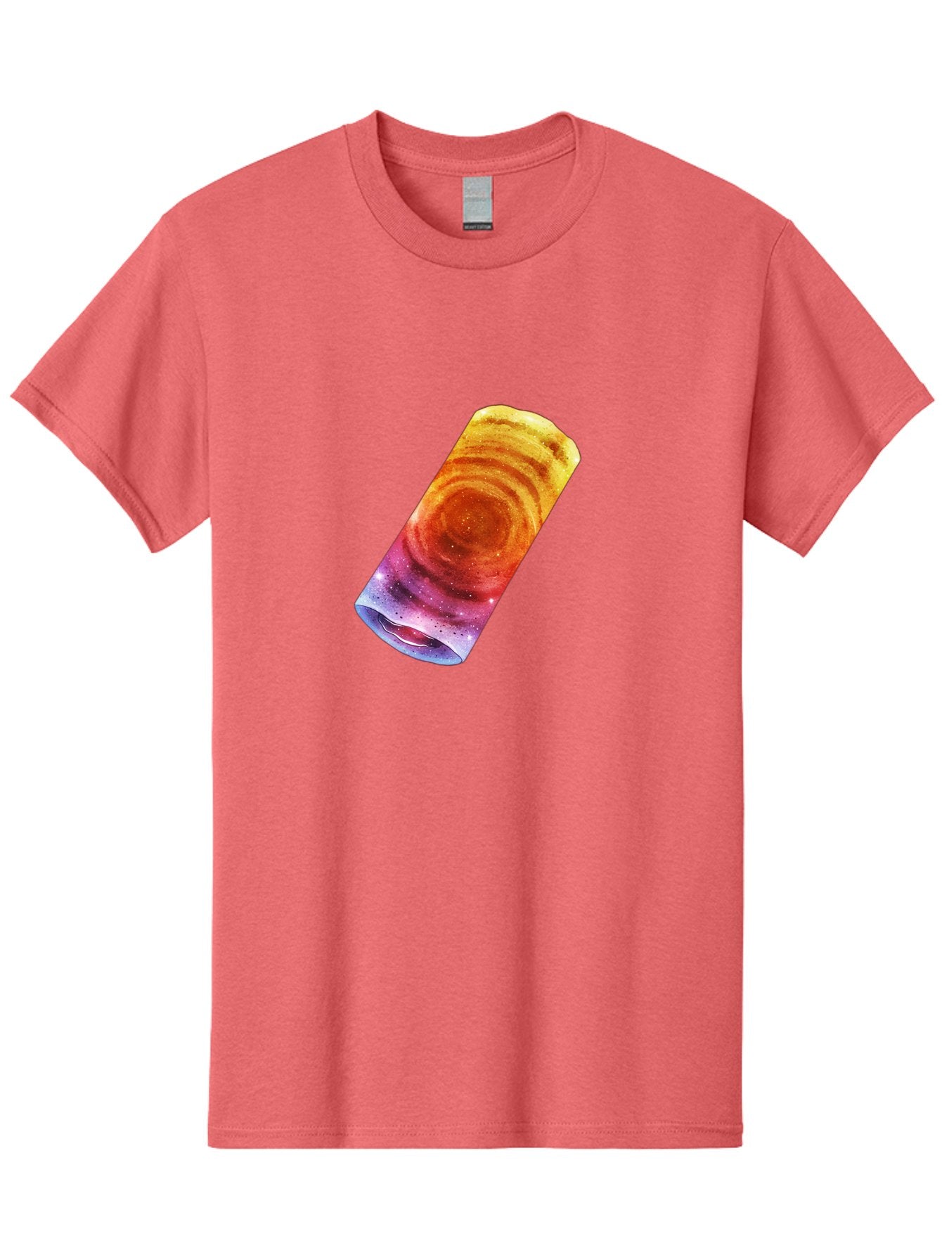 Galaxy-Dosa Men'S Graphic Tee, 100% Cotton, Comfortable Casual Summer Wear, Machine Washable, Cinnamon Swirl Pastry, Sweet Treat, Baked Goods, Delicious Dessert, Swirly Design, Orange And Purple Hues, Sweet Aroma, Tasty Pastry Baa706 4