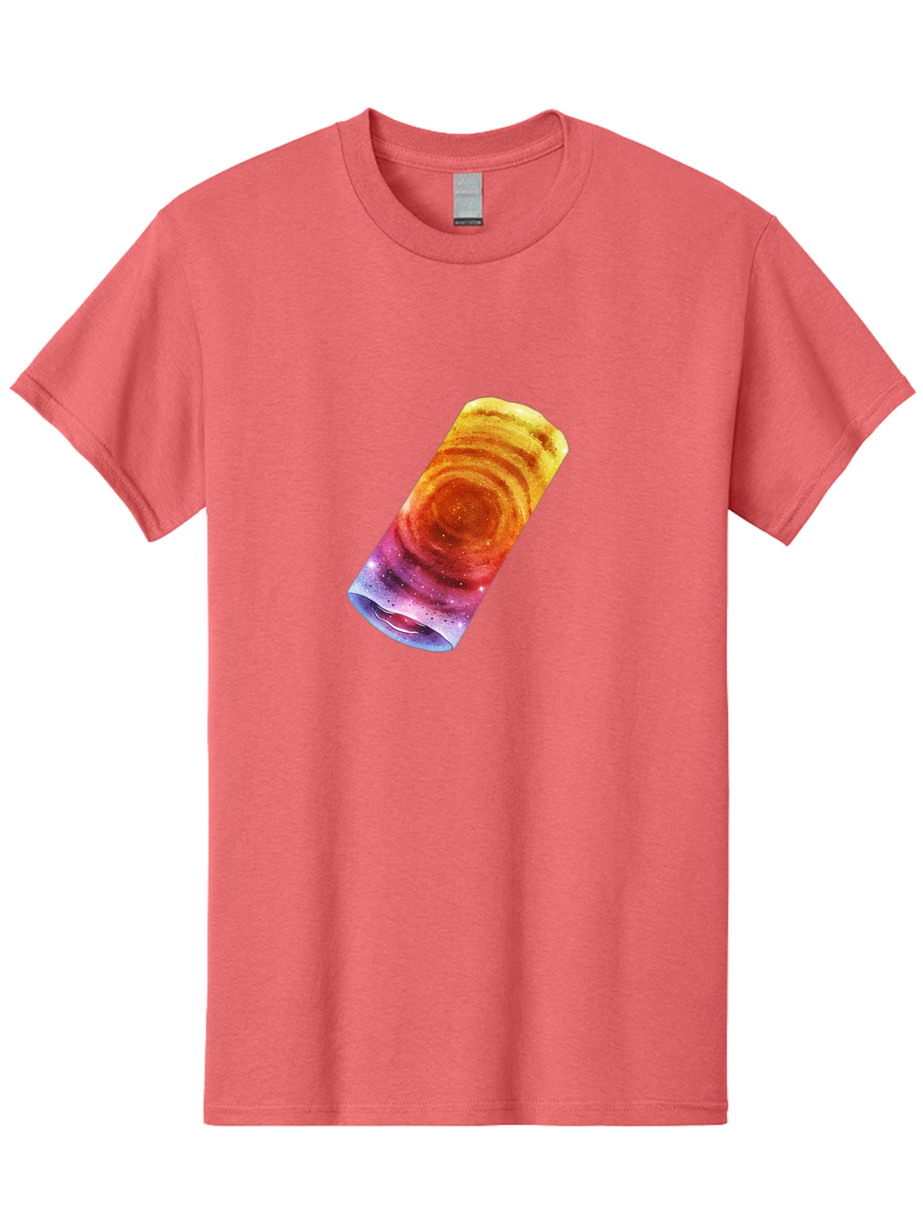 Galaxy-Dosa Men'S Graphic Tee, 100% Cotton, Comfortable Casual Summer Wear, Machine Washable, Cinnamon Swirl Pastry, Sweet Treat, Baked Goods, Delicious Dessert, Swirly Design, Orange And Purple Hues, Sweet Aroma, Tasty Pastry Baa706 23
