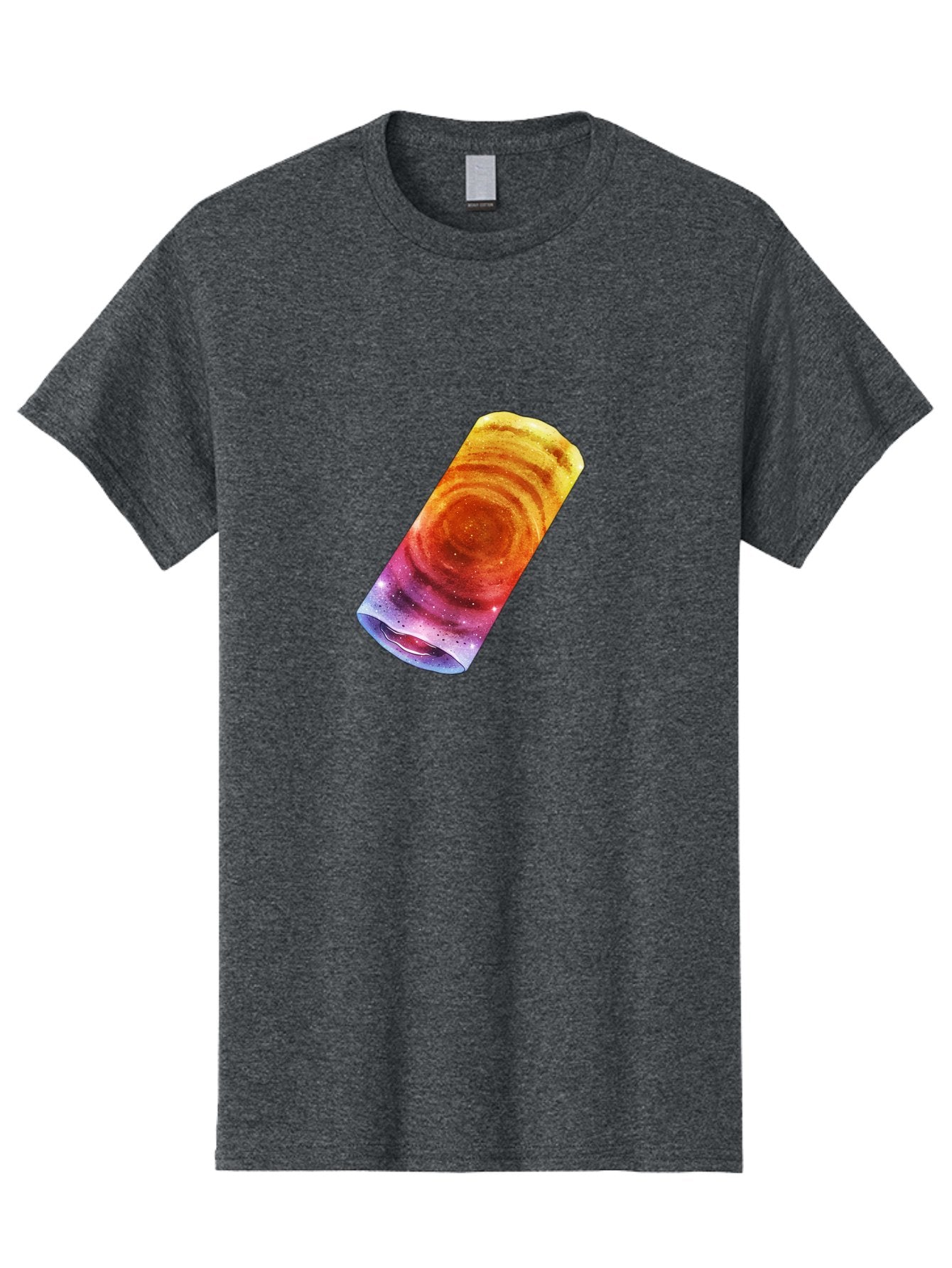 Galaxy-Dosa Men'S Graphic Tee, 100% Cotton, Comfortable Casual Summer Wear, Machine Washable, Cinnamon Swirl Pastry, Sweet Treat, Baked Goods, Delicious Dessert, Swirly Design, Orange And Purple Hues, Sweet Aroma, Tasty Pastry Baa706 13