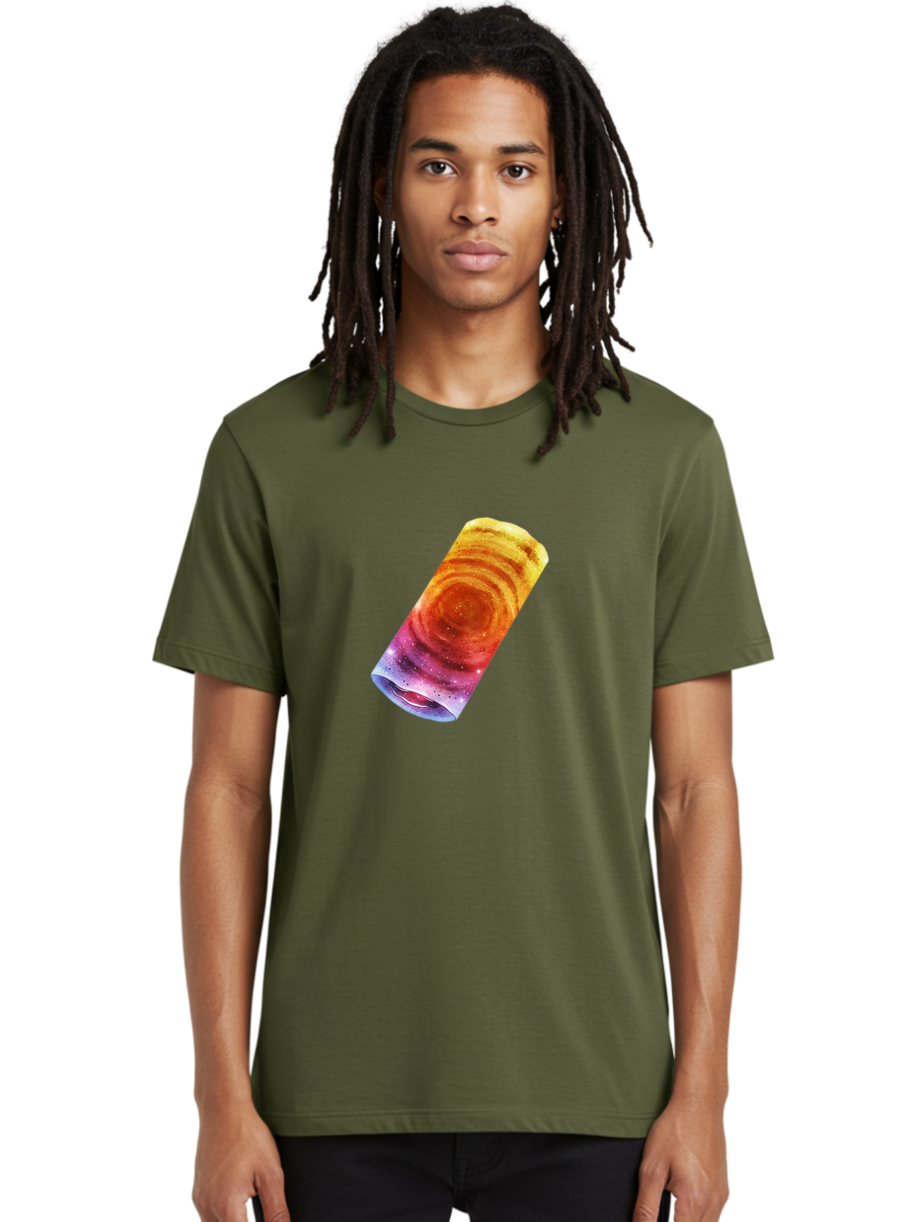 Galaxy-Dosa Men'S Graphic Tee, 100% Cotton, Comfortable Casual Summer Wear, Machine Washable, Cinnamon Swirl Pastry, Sweet Treat, Baked Goods, Delicious Dessert, Swirly Design, Orange And Purple Hues, Sweet Aroma, Tasty Pastry Baa706 22