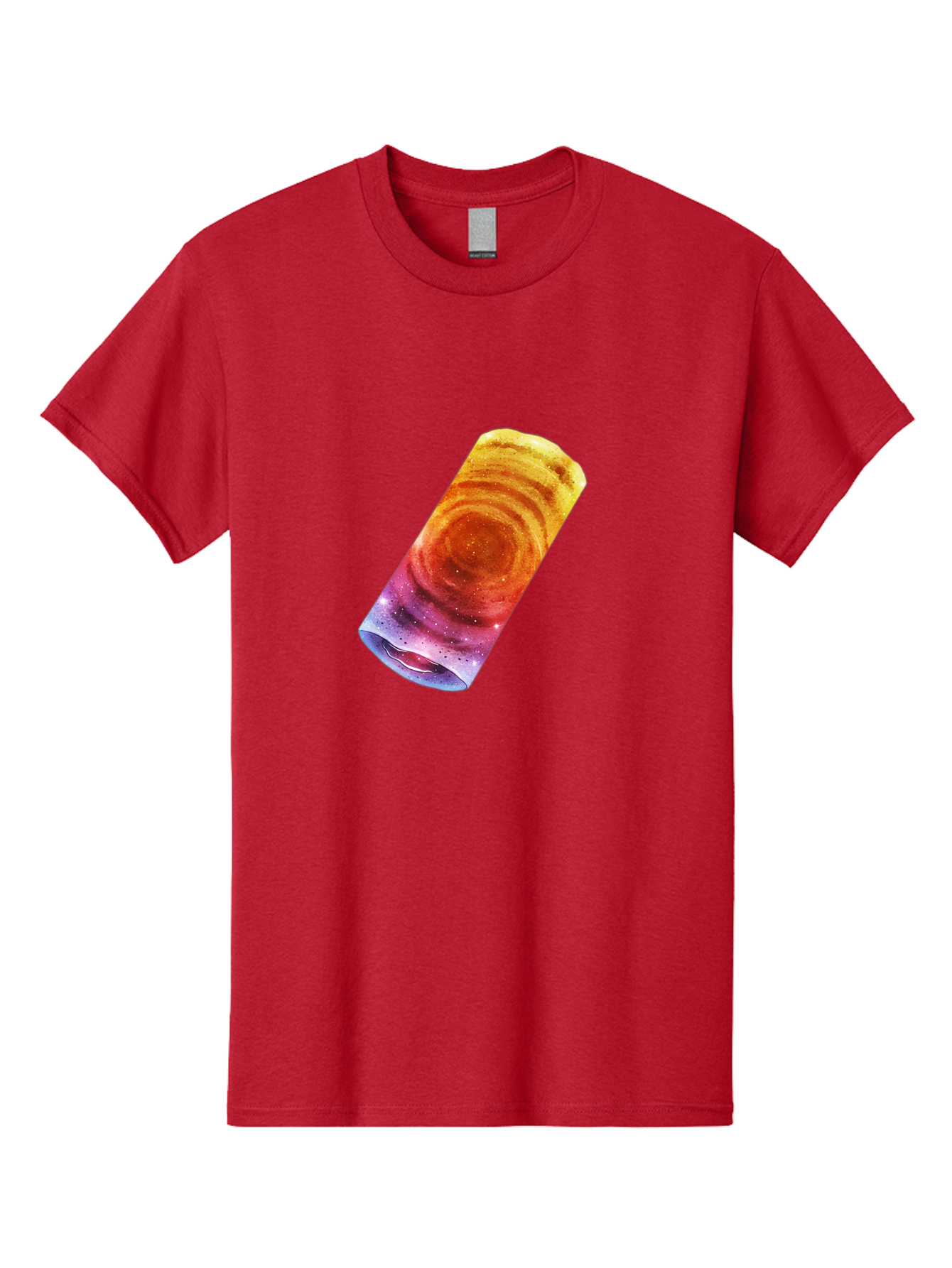 Galaxy-Dosa Men'S Graphic Tee, 100% Cotton, Comfortable Casual Summer Wear, Machine Washable, Cinnamon Swirl Pastry, Sweet Treat, Baked Goods, Delicious Dessert, Swirly Design, Orange And Purple Hues, Sweet Aroma, Tasty Pastry Baa706 27