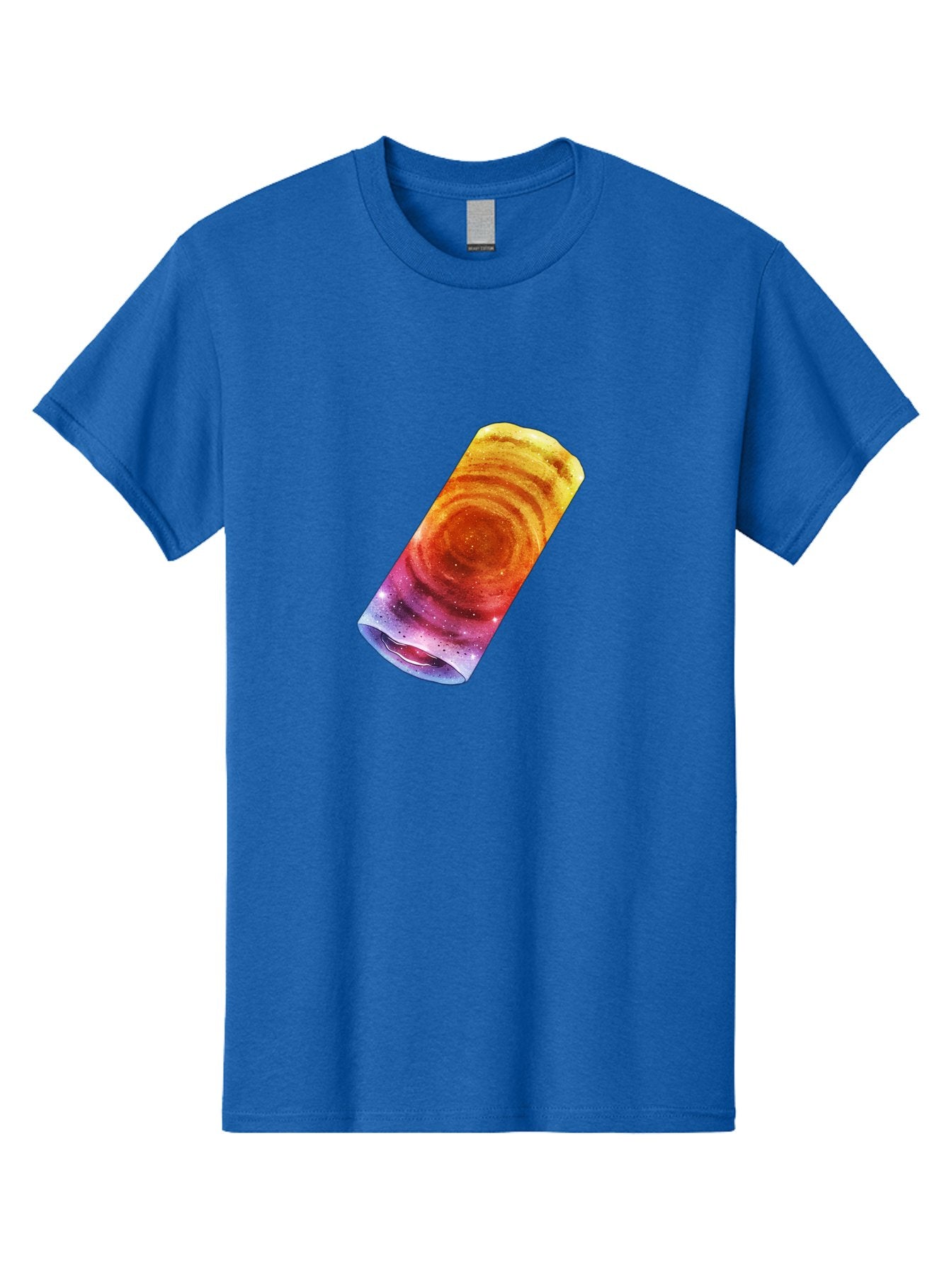 Galaxy-Dosa Men'S Graphic Tee, 100% Cotton, Comfortable Casual Summer Wear, Machine Washable, Cinnamon Swirl Pastry, Sweet Treat, Baked Goods, Delicious Dessert, Swirly Design, Orange And Purple Hues, Sweet Aroma, Tasty Pastry Baa706 3