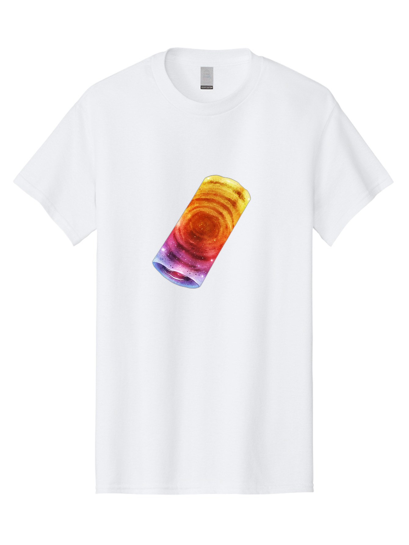 Galaxy-Dosa Men'S Graphic Tee, 100% Cotton, Comfortable Casual Summer Wear, Machine Washable, Cinnamon Swirl Pastry, Sweet Treat, Baked Goods, Delicious Dessert, Swirly Design, Orange And Purple Hues, Sweet Aroma, Tasty Pastry Baa706 3