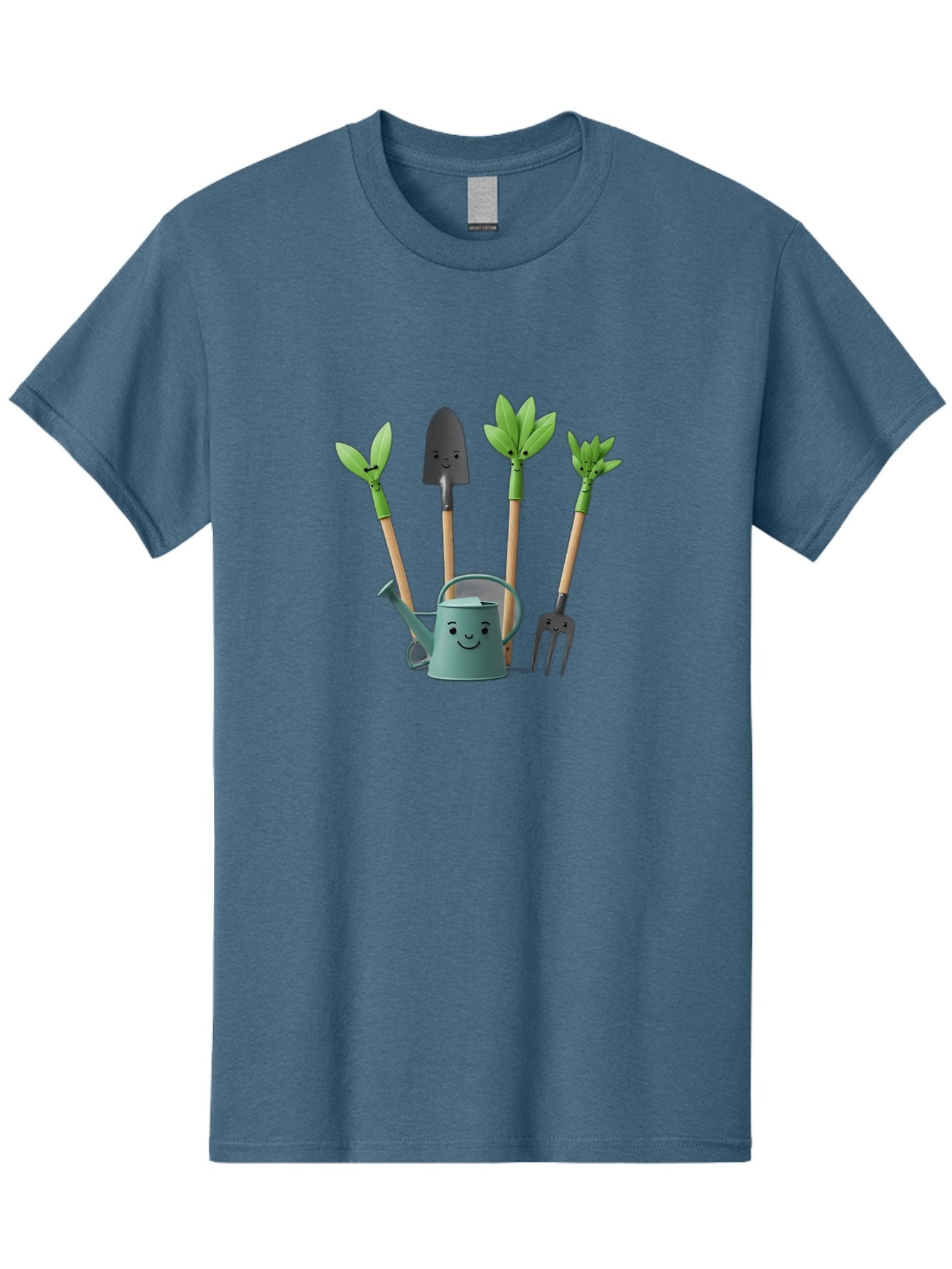 Gardening-Tools-3 Men'S Graphic Tee, 100% Cotton, Comfortable Casual Summer Wear, Machine Washable, Gardening Tools, Watering Can, Garden Shovel, Garden Pitchfork, Bamboo Shoots, Gardening Supplies, Gardening Accessories, Cartoon Gardening Baa723 6