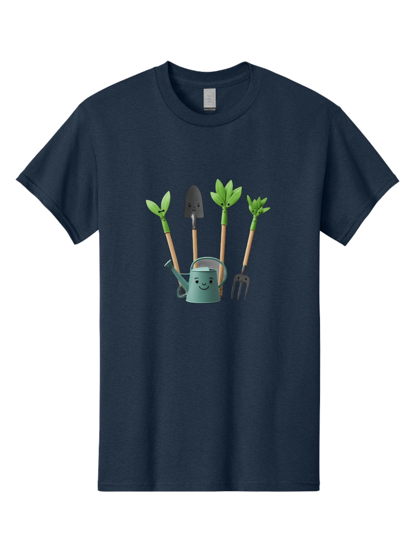 Gardening-Tools-3 Men'S Graphic Tee, 100% Cotton, Comfortable Casual Summer Wear, Machine Washable, Gardening Tools, Watering Can, Garden Shovel, Garden Pitchfork, Bamboo Shoots, Gardening Supplies, Gardening Accessories, Cartoon Gardening Baa723 9