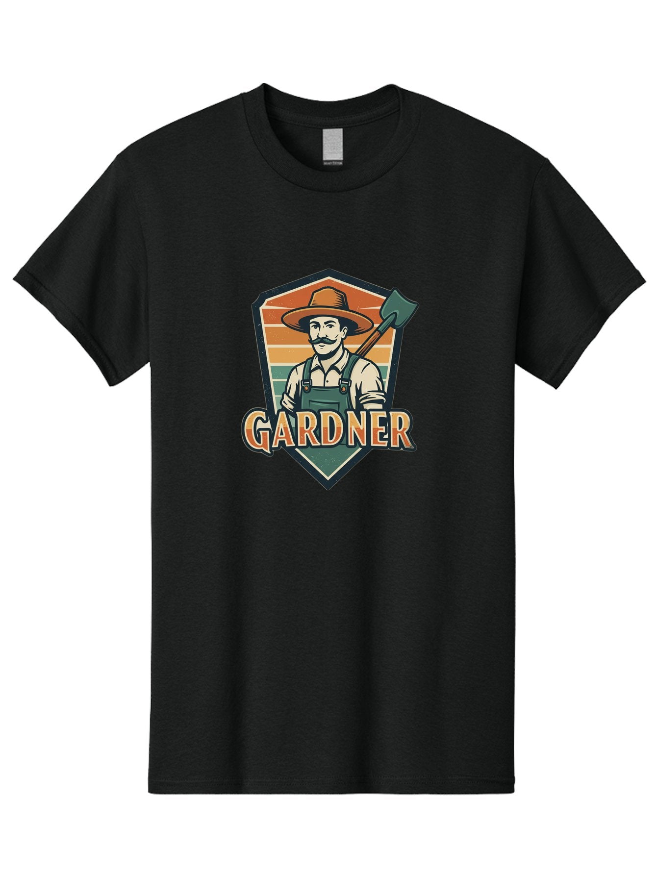 Gardner Men'S Graphic Tee, 100% Cotton, Comfortable Casual Summer Wear, Machine Washable, Gardener With A Hoe, Gardening Logo, Vintage Style, Outdoor Work, Rustic Charm, Gardening Tools, Agriculture, Gardening Profession Baa731 9