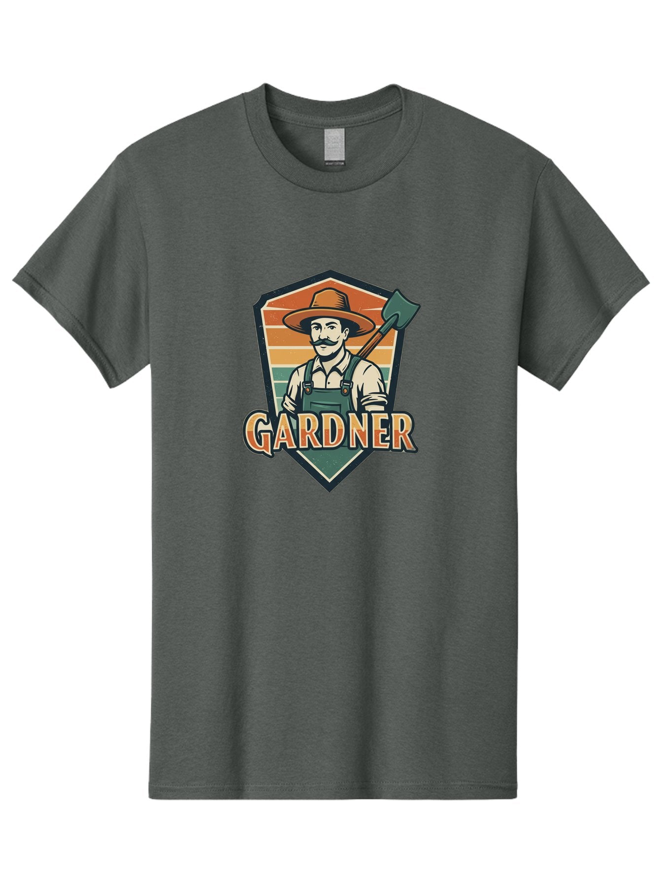 Gardner Men'S Graphic Tee, 100% Cotton, Comfortable Casual Summer Wear, Machine Washable, Gardener With A Hoe, Gardening Logo, Vintage Style, Outdoor Work, Rustic Charm, Gardening Tools, Agriculture, Gardening Profession Baa731 7