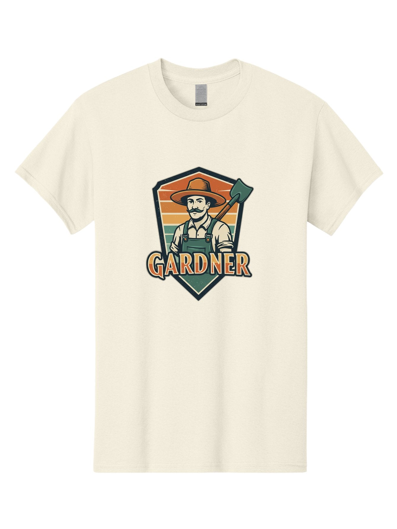 Gardner Men'S Graphic Tee, 100% Cotton, Comfortable Casual Summer Wear, Machine Washable, Gardener With A Hoe, Gardening Logo, Vintage Style, Outdoor Work, Rustic Charm, Gardening Tools, Agriculture, Gardening Profession Baa731 10