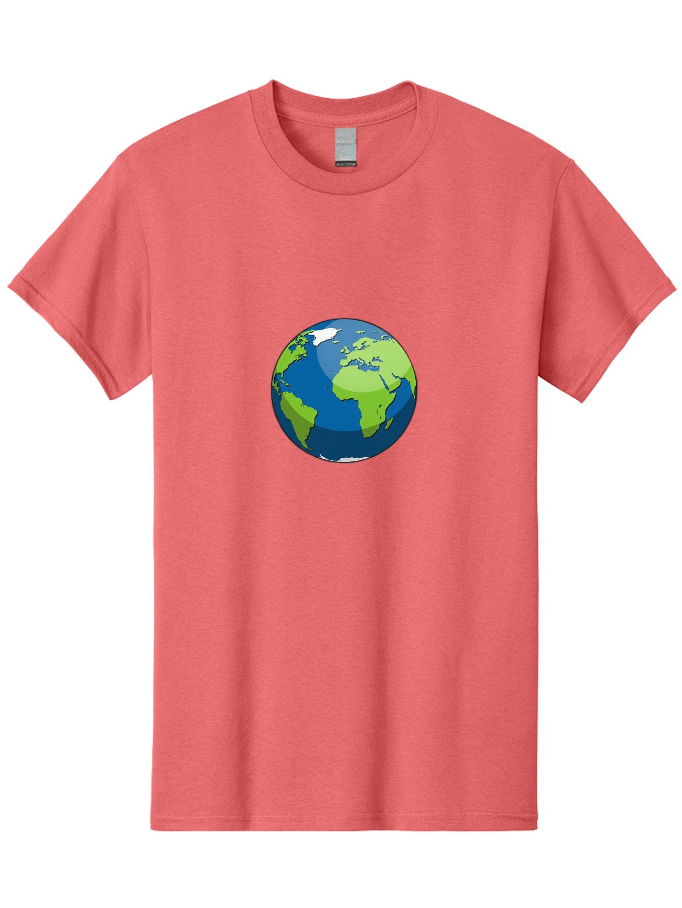 Globe-1 Men'S Graphic Tee, 100% Cotton, Comfortable Casual Summer Wear, Machine Washable, Illustrated Globe, World Map, Global Illustration, 3D Globe, Earth From Space, Cartography, Geography, International, Global Unity, Planet Earth Baa738 15