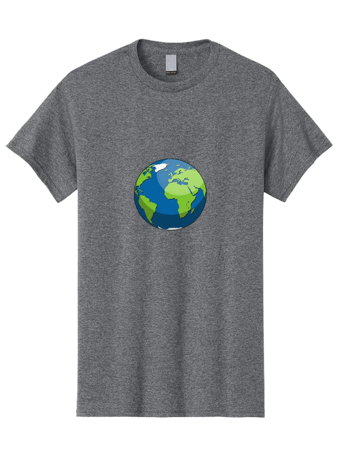 Globe-1 Men'S Graphic Tee, 100% Cotton, Comfortable Casual Summer Wear, Machine Washable, Illustrated Globe, World Map, Global Illustration, 3D Globe, Earth From Space, Cartography, Geography, International, Global Unity, Planet Earth Baa738 3