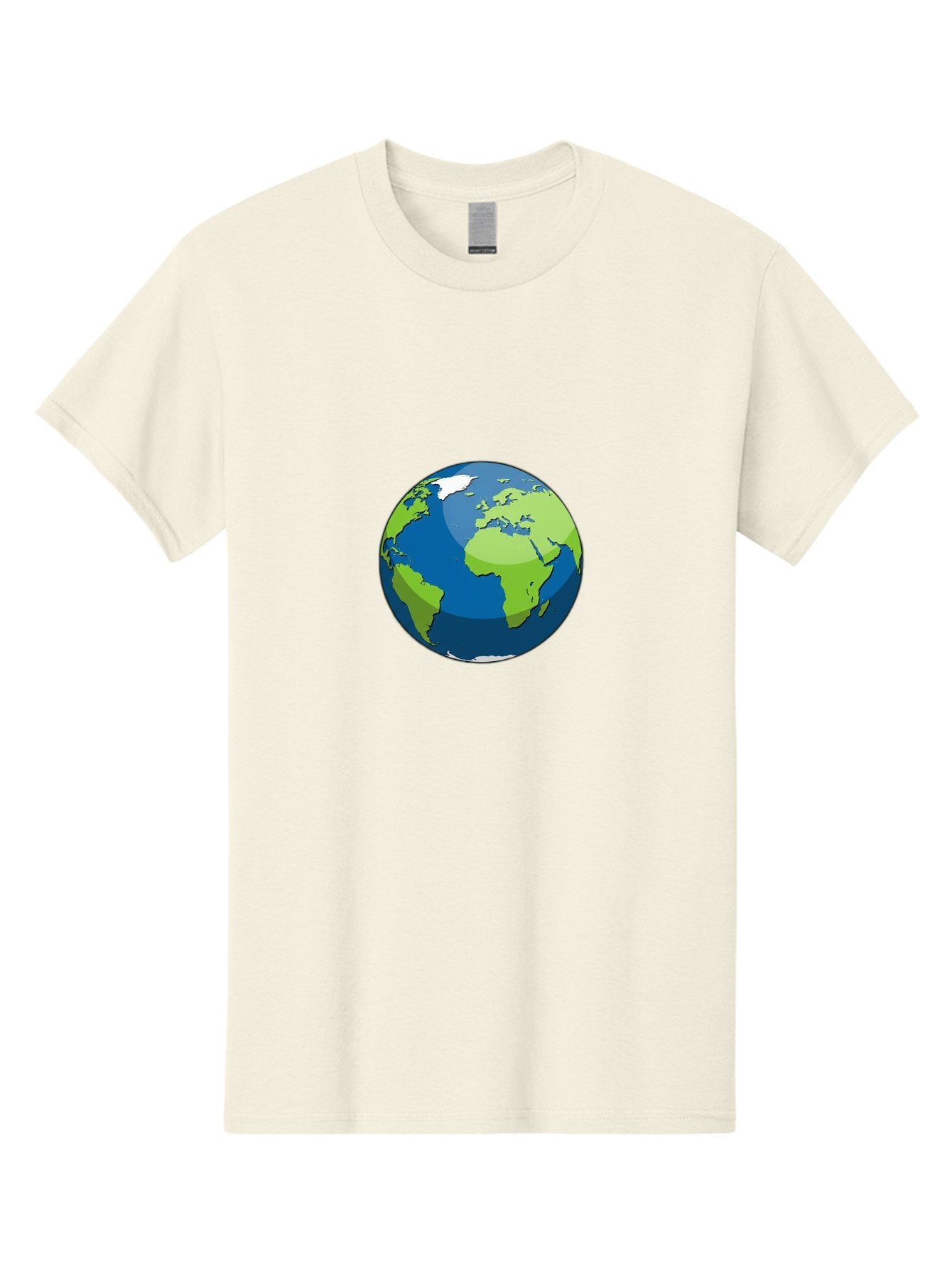 Globe-1 Men'S Graphic Tee, 100% Cotton, Comfortable Casual Summer Wear, Machine Washable, Illustrated Globe, World Map, Global Illustration, 3D Globe, Earth From Space, Cartography, Geography, International, Global Unity, Planet Earth Baa738 7