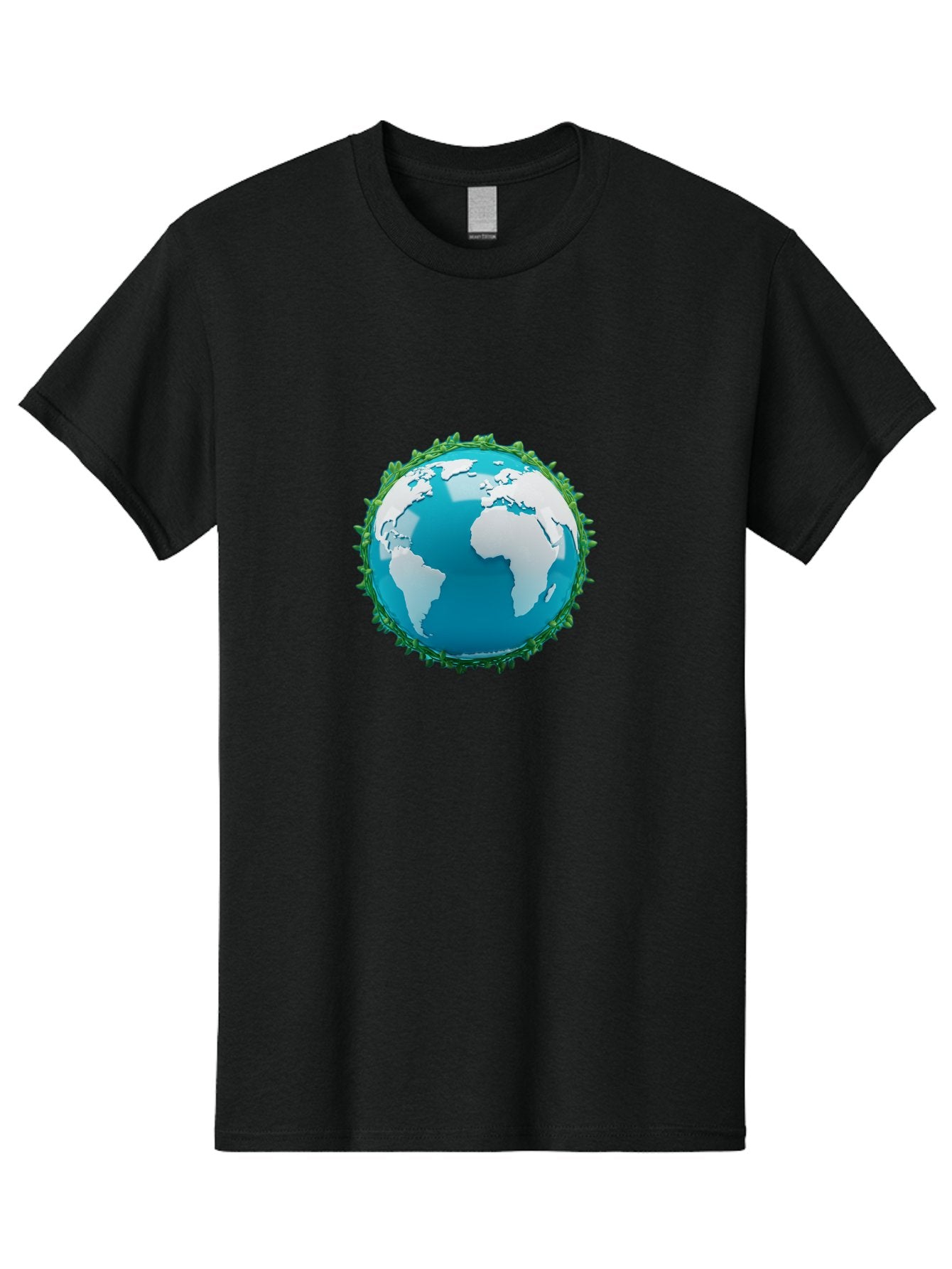 Globe-11 Men'S Graphic Tee, 100% Cotton, Comfortable Casual Summer Wear, Machine Washable, Globe Surrounded By Virus, Global Pandemic, Coronavirus Outbreak, Health Crisis, Worldwide Spread, Blue Earth, White Continents, Viral Infection, Baa740 6