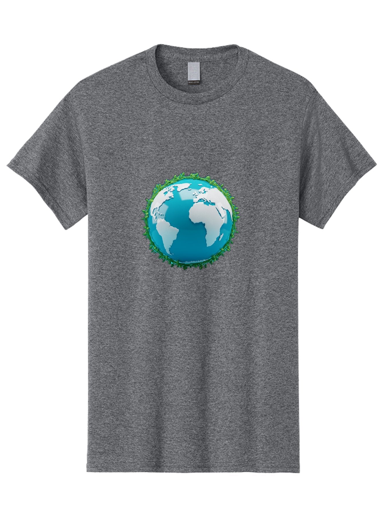 Globe-11 Men'S Graphic Tee, 100% Cotton, Comfortable Casual Summer Wear, Machine Washable, Globe Surrounded By Virus, Global Pandemic, Coronavirus Outbreak, Health Crisis, Worldwide Spread, Blue Earth, White Continents, Viral Infection, Baa740 12