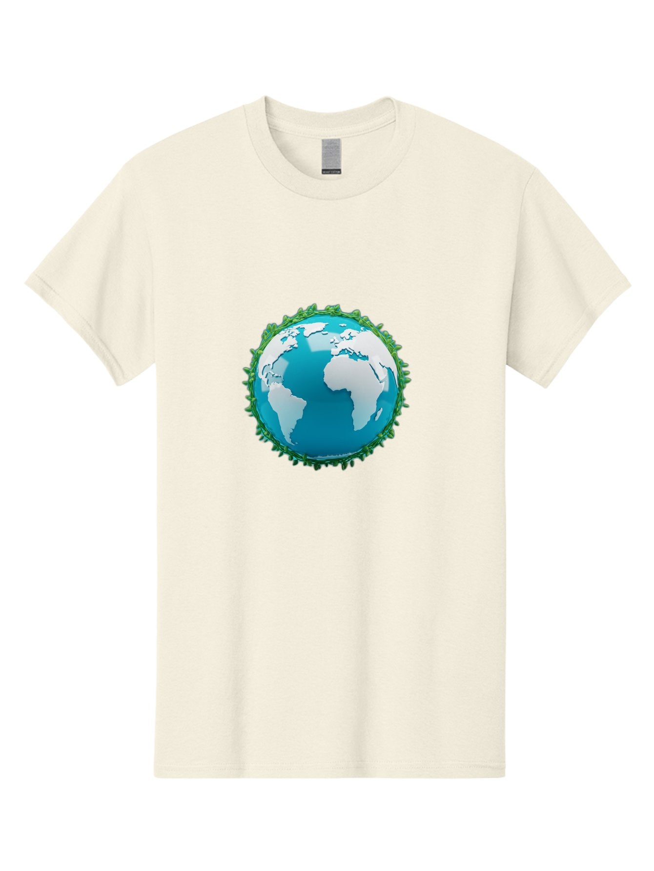 Globe-11 Men'S Graphic Tee, 100% Cotton, Comfortable Casual Summer Wear, Machine Washable, Globe Surrounded By Virus, Global Pandemic, Coronavirus Outbreak, Health Crisis, Worldwide Spread, Blue Earth, White Continents, Viral Infection, Baa740 5