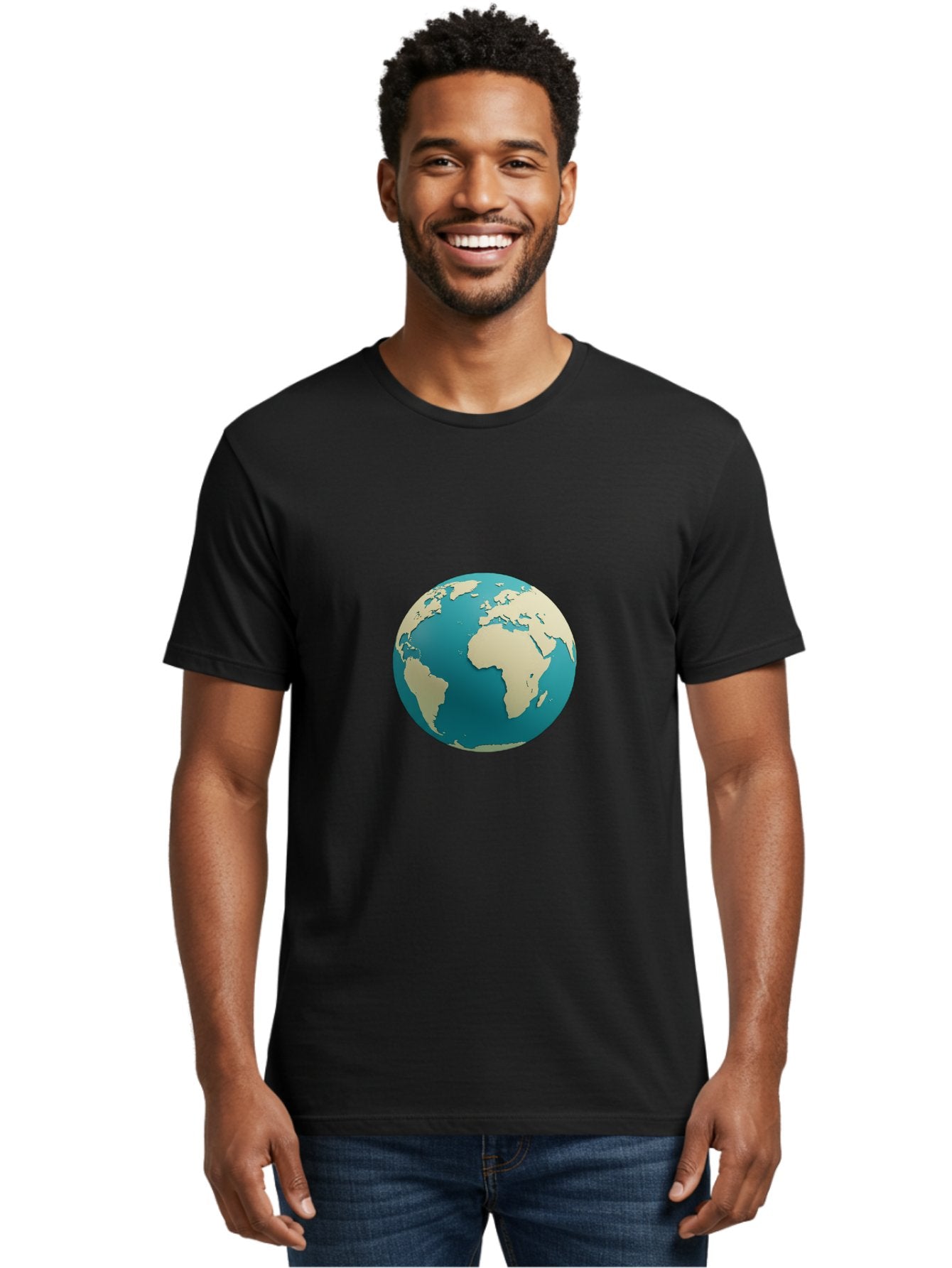 Globe-2 Men'S Graphic Tee, 100% Cotton, Comfortable Casual Summer Wear, Machine Washable, Globe, World Map, Earth, Global Perspective, International, 3D Illustration, Africa, South America, Digital Graphics, Global Unity, Worldview, Baa742 29