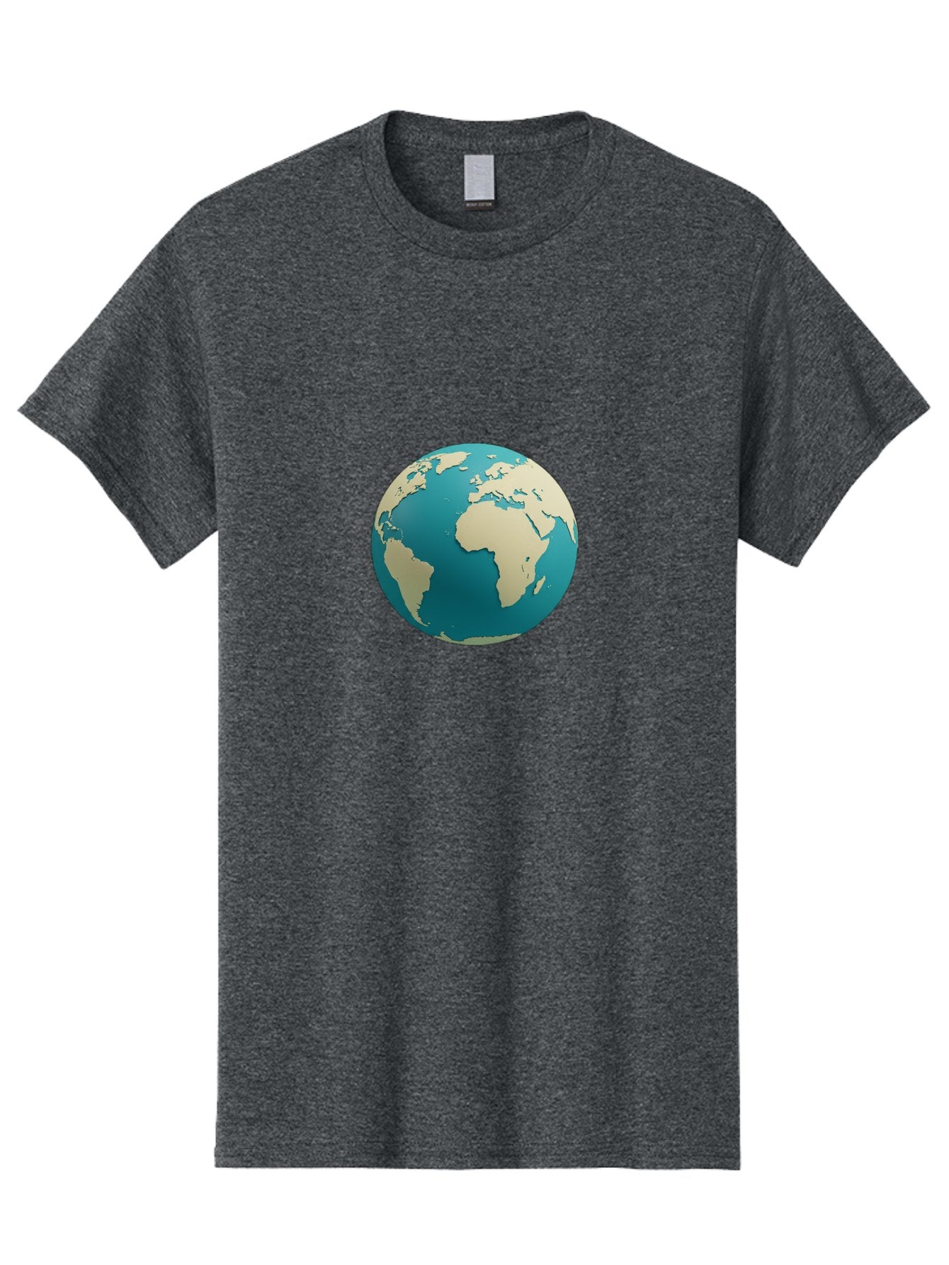 Globe-2 Men'S Graphic Tee, 100% Cotton, Comfortable Casual Summer Wear, Machine Washable, Globe, World Map, Earth, Global Perspective, International, 3D Illustration, Africa, South America, Digital Graphics, Global Unity, Worldview, Baa742