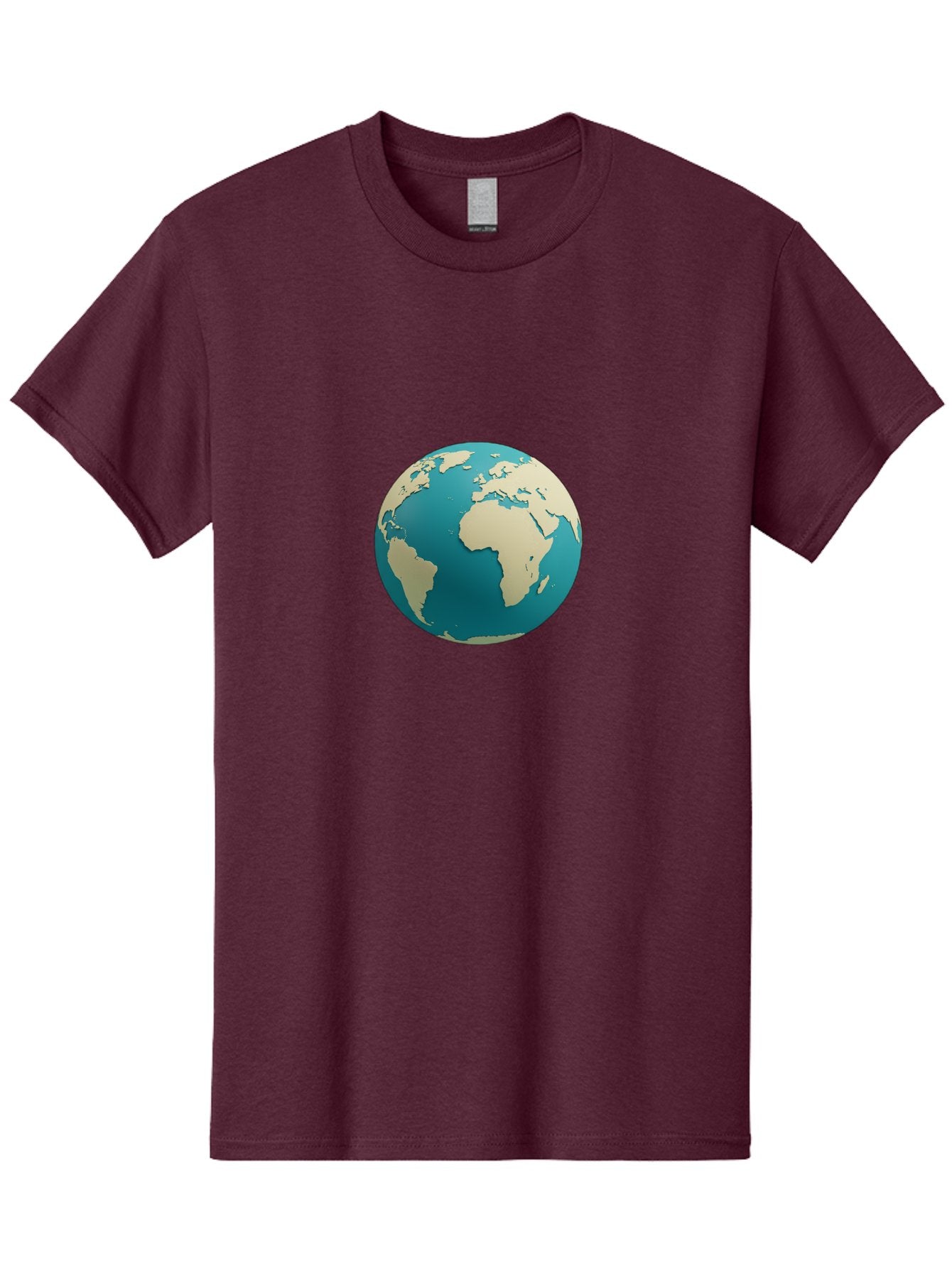Globe-2 Men'S Graphic Tee, 100% Cotton, Comfortable Casual Summer Wear, Machine Washable, Globe, World Map, Earth, Global Perspective, International, 3D Illustration, Africa, South America, Digital Graphics, Global Unity, Worldview, Baa742 8