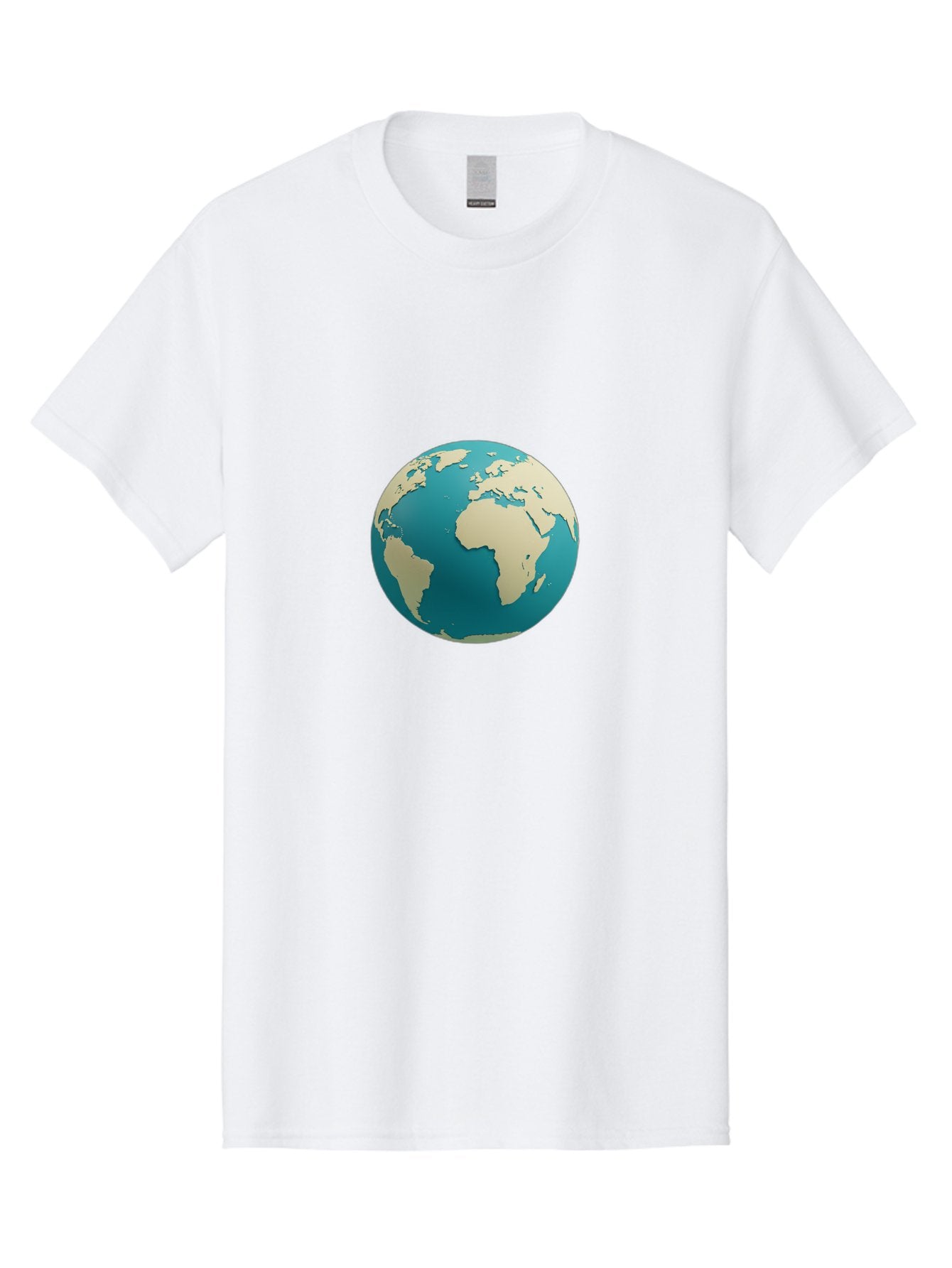 Globe-2 Men'S Graphic Tee, 100% Cotton, Comfortable Casual Summer Wear, Machine Washable, Globe, World Map, Earth, Global Perspective, International, 3D Illustration, Africa, South America, Digital Graphics, Global Unity, Worldview, Baa742 5