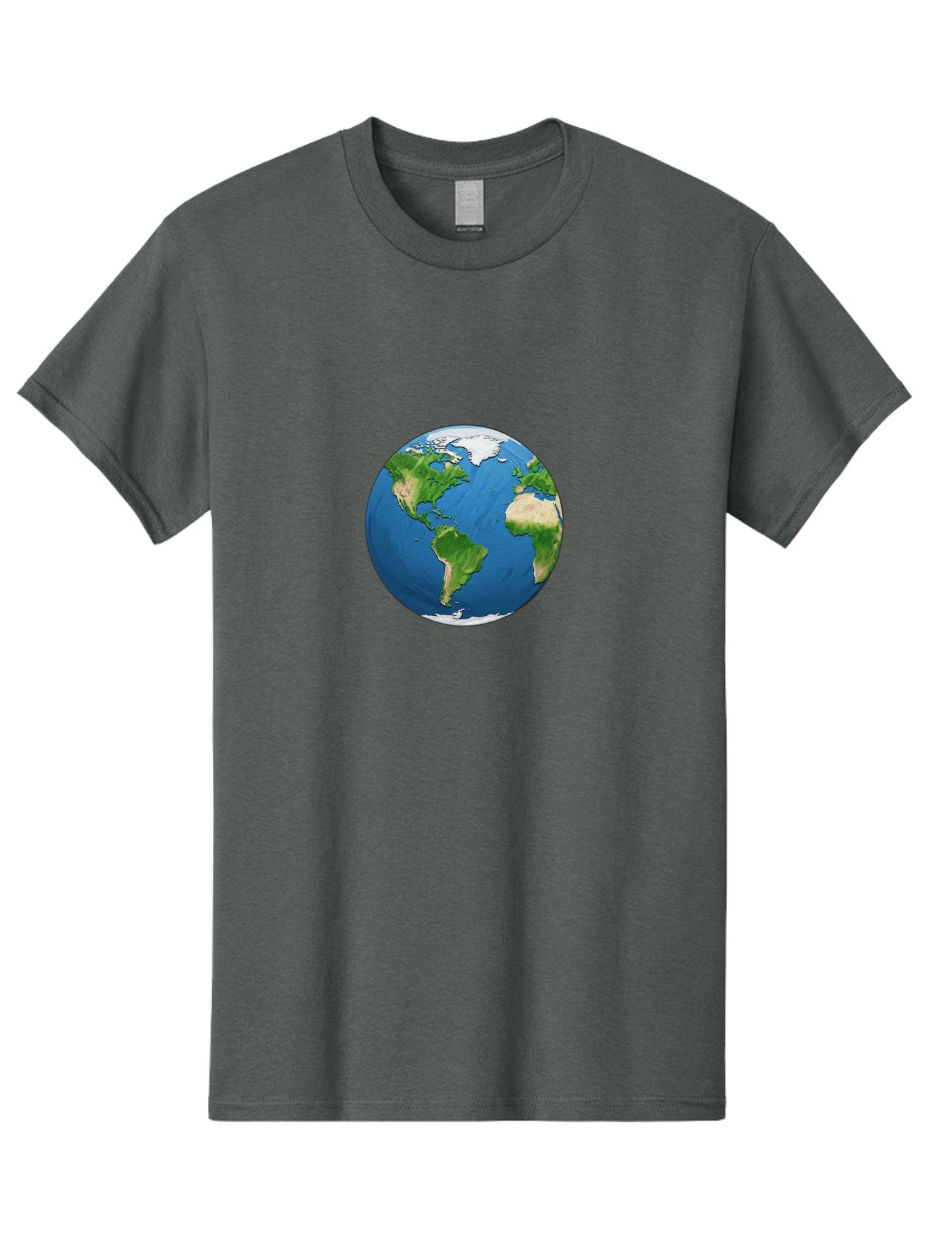 Globe-3 Men'S Graphic Tee, 100% Cotton, Comfortable Casual Summer Wear, Machine Washable, Globe Showing Americas And Africa, Planet Earth, 3D Rendering, Blue Oceans, Green Continents, Natural Resources, Global Unity, Earth From Space Baa743 6