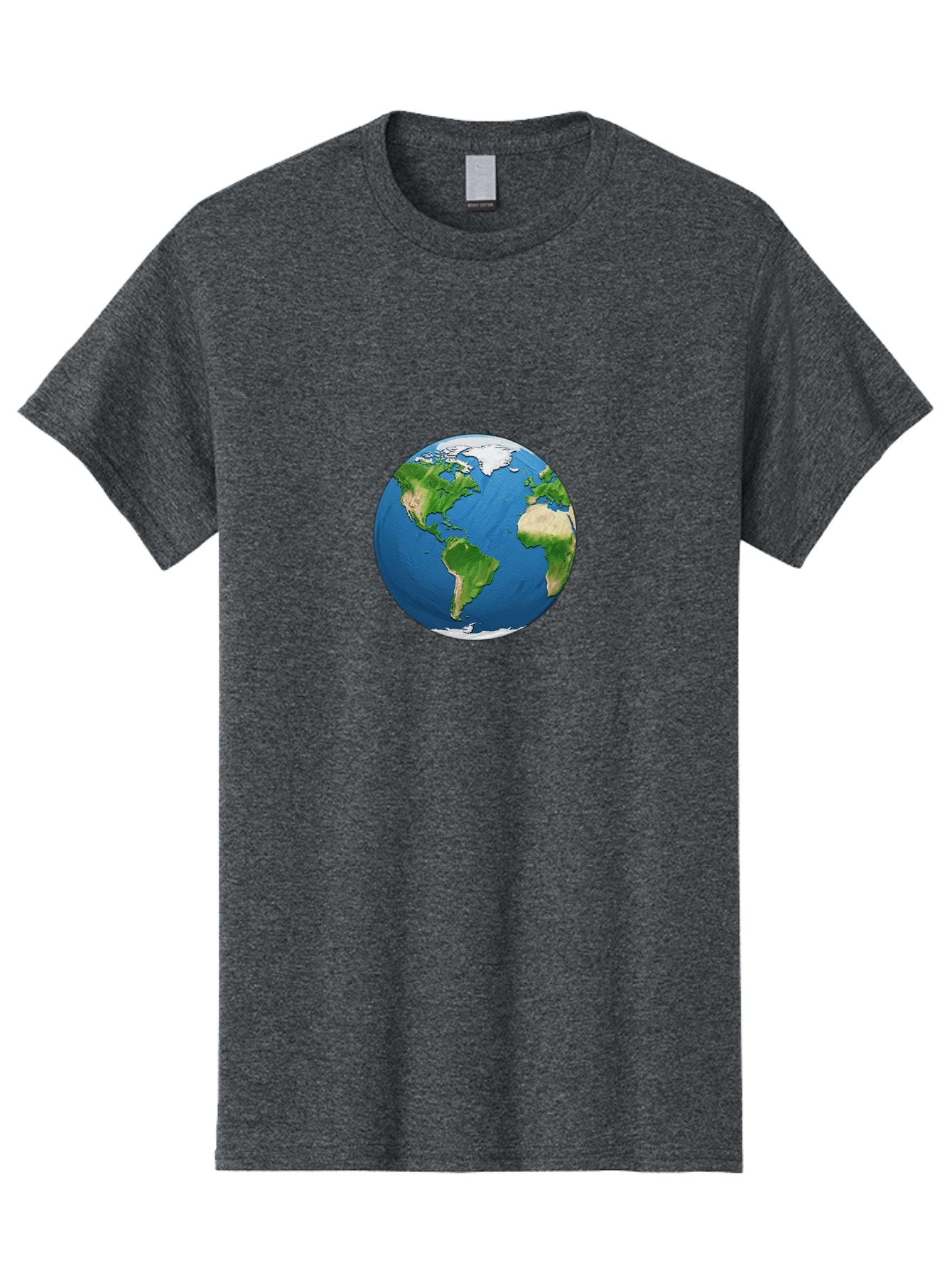 Globe-3 Men'S Graphic Tee, 100% Cotton, Comfortable Casual Summer Wear, Machine Washable, Globe Showing Americas And Africa, Planet Earth, 3D Rendering, Blue Oceans, Green Continents, Natural Resources, Global Unity, Earth From Space Baa743 12