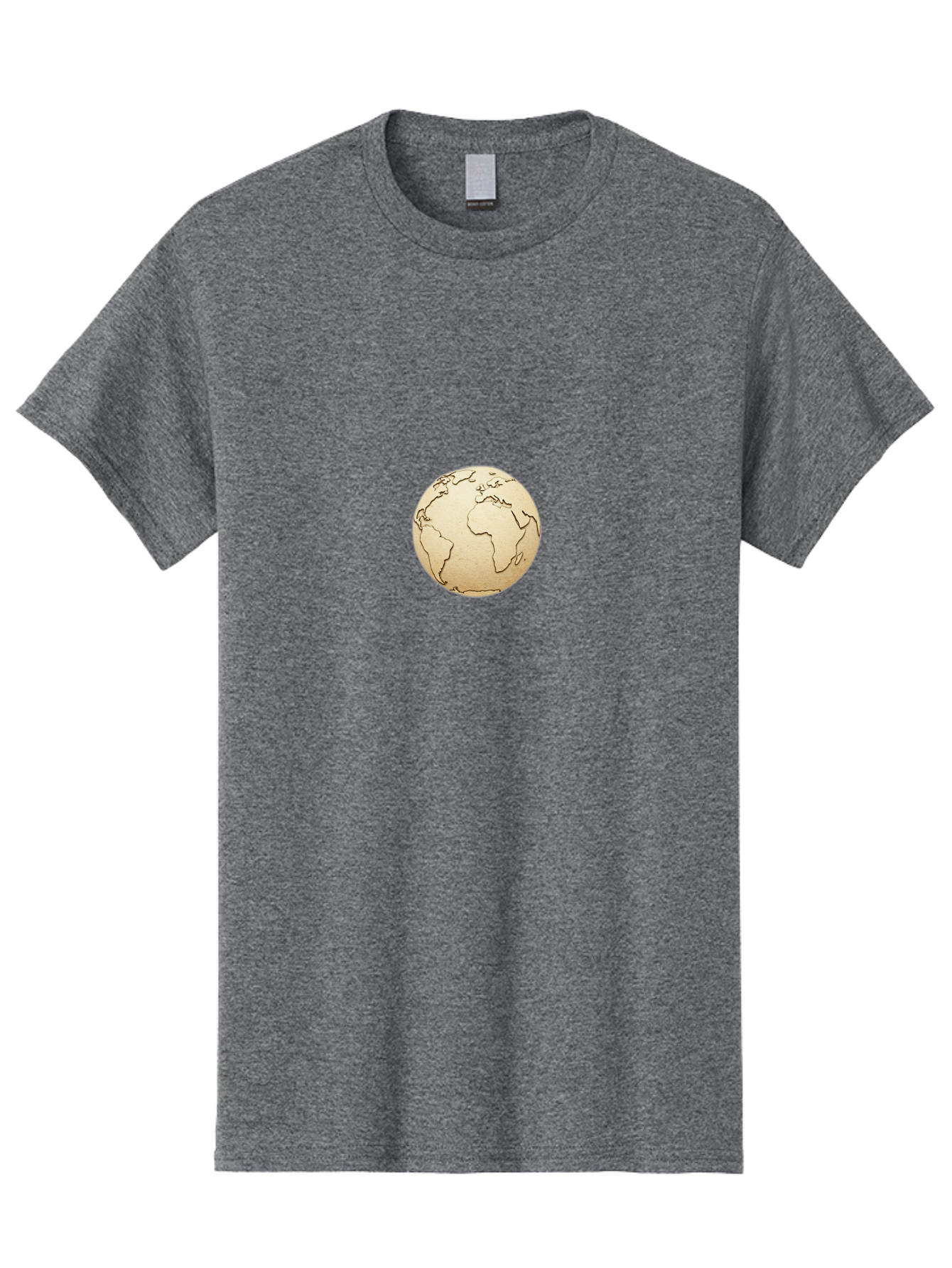 Globe-5 Men'S Graphic Tee, 100% Cotton, Comfortable Casual Summer Wear, Machine Washable, Globe, World Map, Global Illustration, Earth, International Icon, Geographical Representation, Simple Design, Minimalist Globe, Educational Graphic Baa745 3