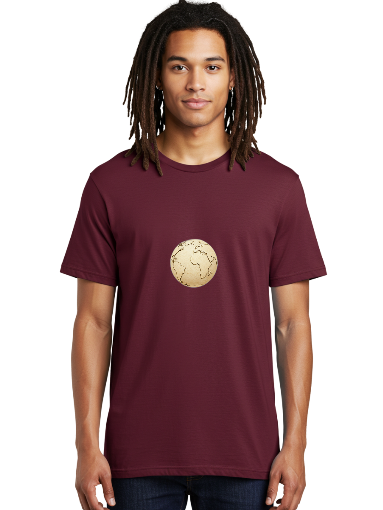 Globe-5 Men'S Graphic Tee, 100% Cotton, Comfortable Casual Summer Wear, Machine Washable, Globe, World Map, Global Illustration, Earth, International Icon, Geographical Representation, Simple Design, Minimalist Globe, Educational Graphic Baa745 28