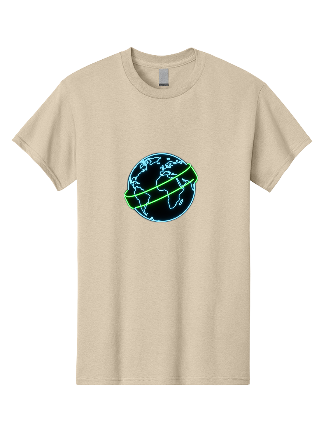 Globe-8 Men'S Graphic Tee, 100% Cotton, Comfortable Casual Summer Wear, Machine Washable, Globe Illustration, Neon Lines, Global Map, Earth Icon, Futuristic Design, Digital Art, World Map Outline, Abstract Globe, Modern Graphic Baa748 21