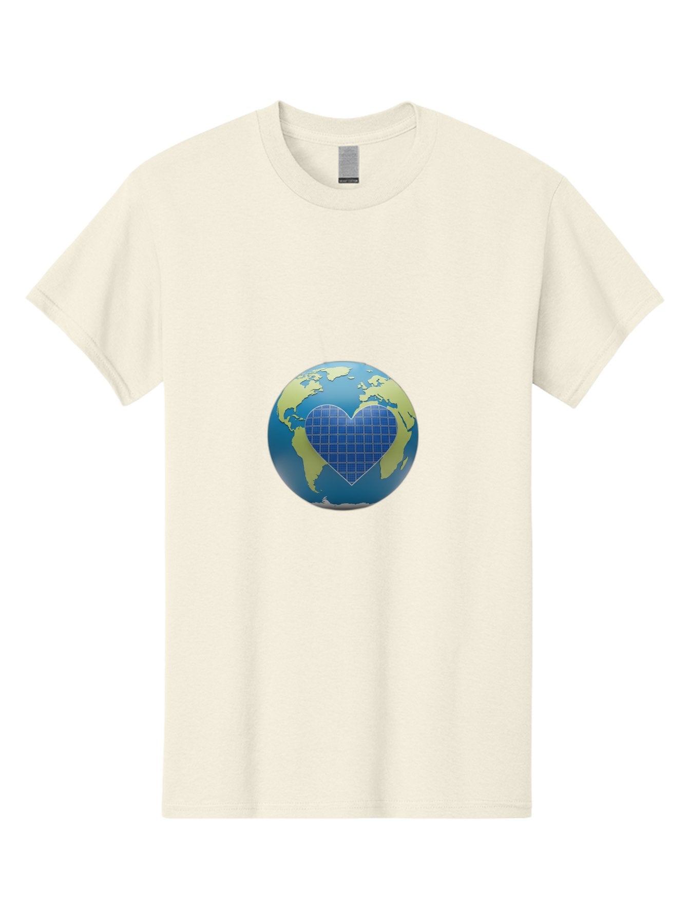 Globe-With-Heart Men'S Graphic Tee, 100% Cotton, Comfortable Casual Summer Wear, Machine Washable, Globe With Heart Shape, World Map, Love For The Planet, Eco-Friendly, Sustainable Living, Global Unity, Heart-Shaped Grid, Baa755 14