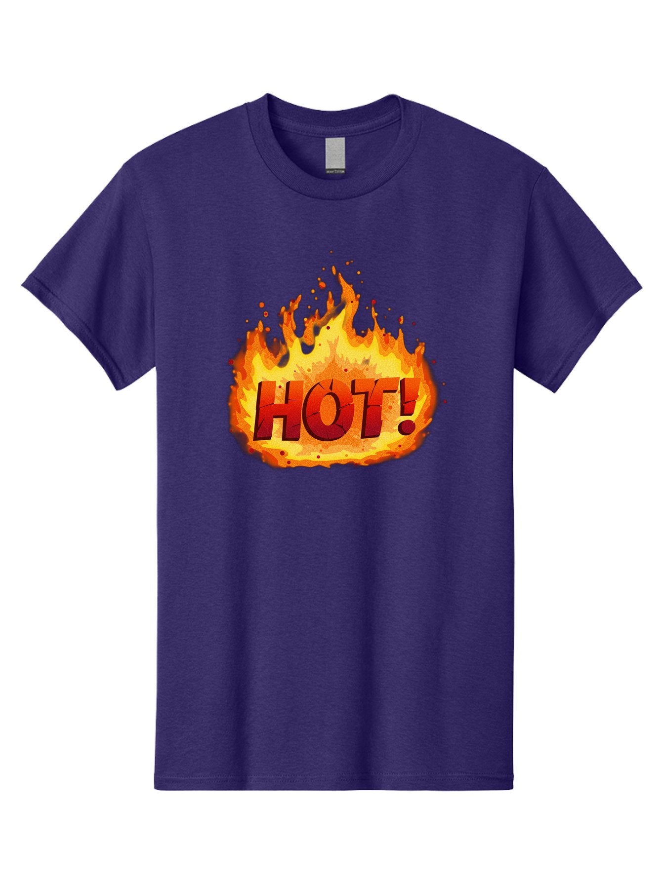 Hot-10 Men'S Graphic Tee, 100% Cotton, Comfortable Casual Summer Wear, Machine Washable, Flaming Text, Hot!, Burning Flames, Bold Font, Fiery Design, Attention-Grabbing Graphic, Intense Illustration, Passionate Visuals, Dramatic Effect Baa798 9