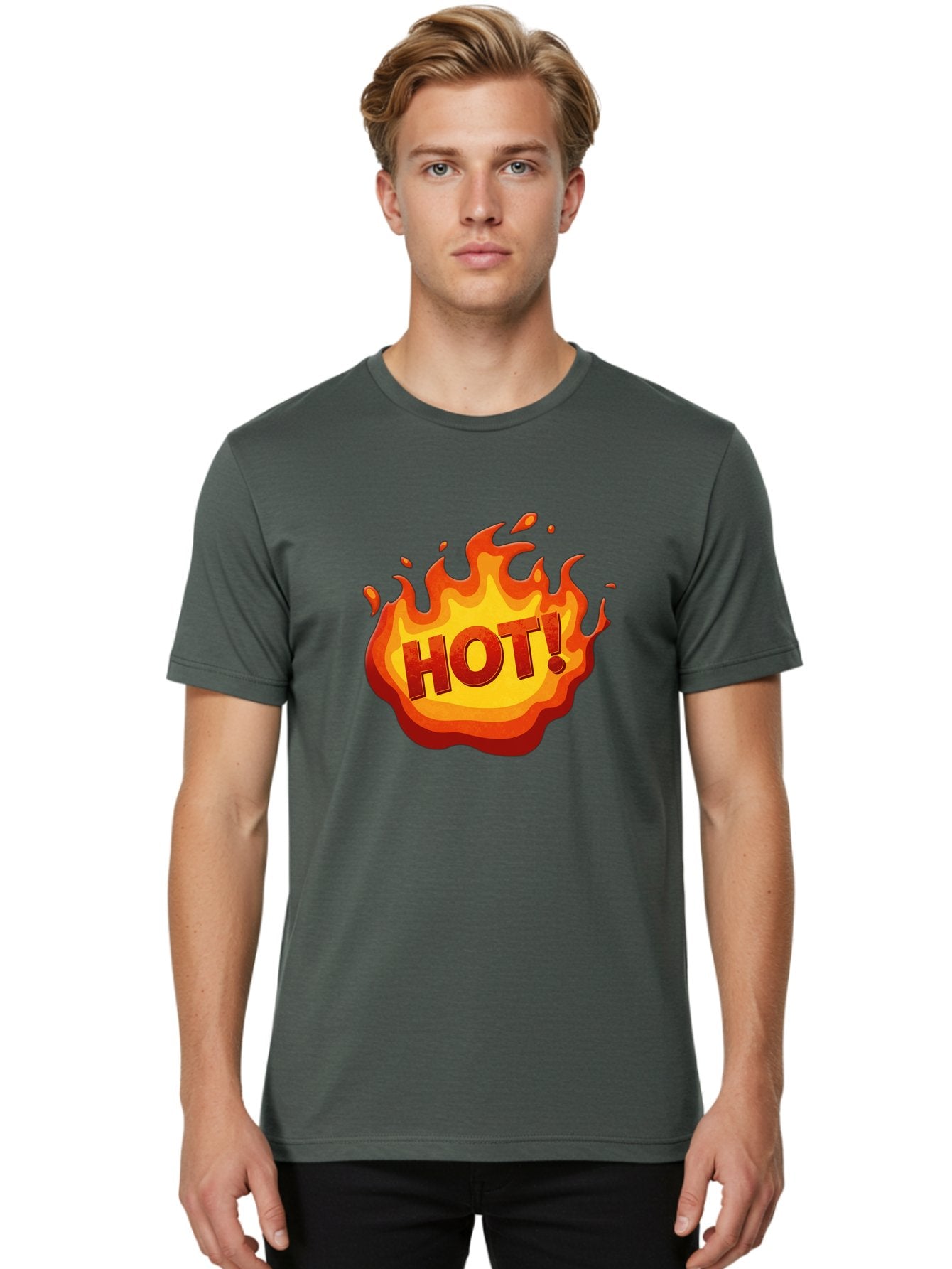 Hot-11 Men'S Graphic Tee, 100% Cotton, Comfortable Casual Summer Wear, Machine Washable, Flames, Fire, Hot, Trending, Popular, Exciting, Bold, Fiery, Energetic, Passionate, Hot! Baa799 30