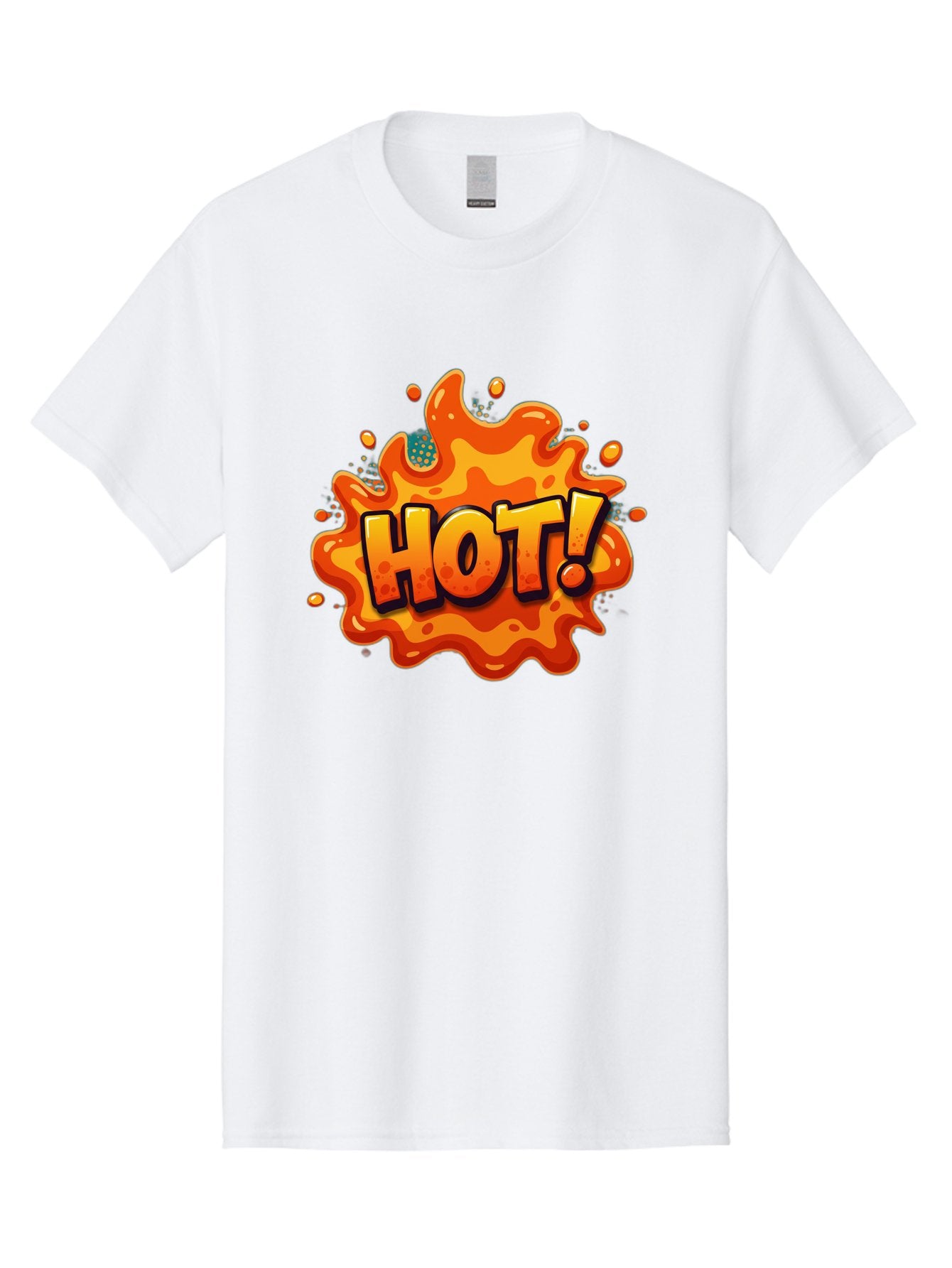 Hot-2 Men'S Graphic Tee, 100% Cotton, Comfortable Casual Summer Wear, Machine Washable, Hot Sauce, Spicy Food, Cartoon Style, Vibrant Colors, Splattered Design, Condiment, Bold Typography, Animated Art Baa801 9