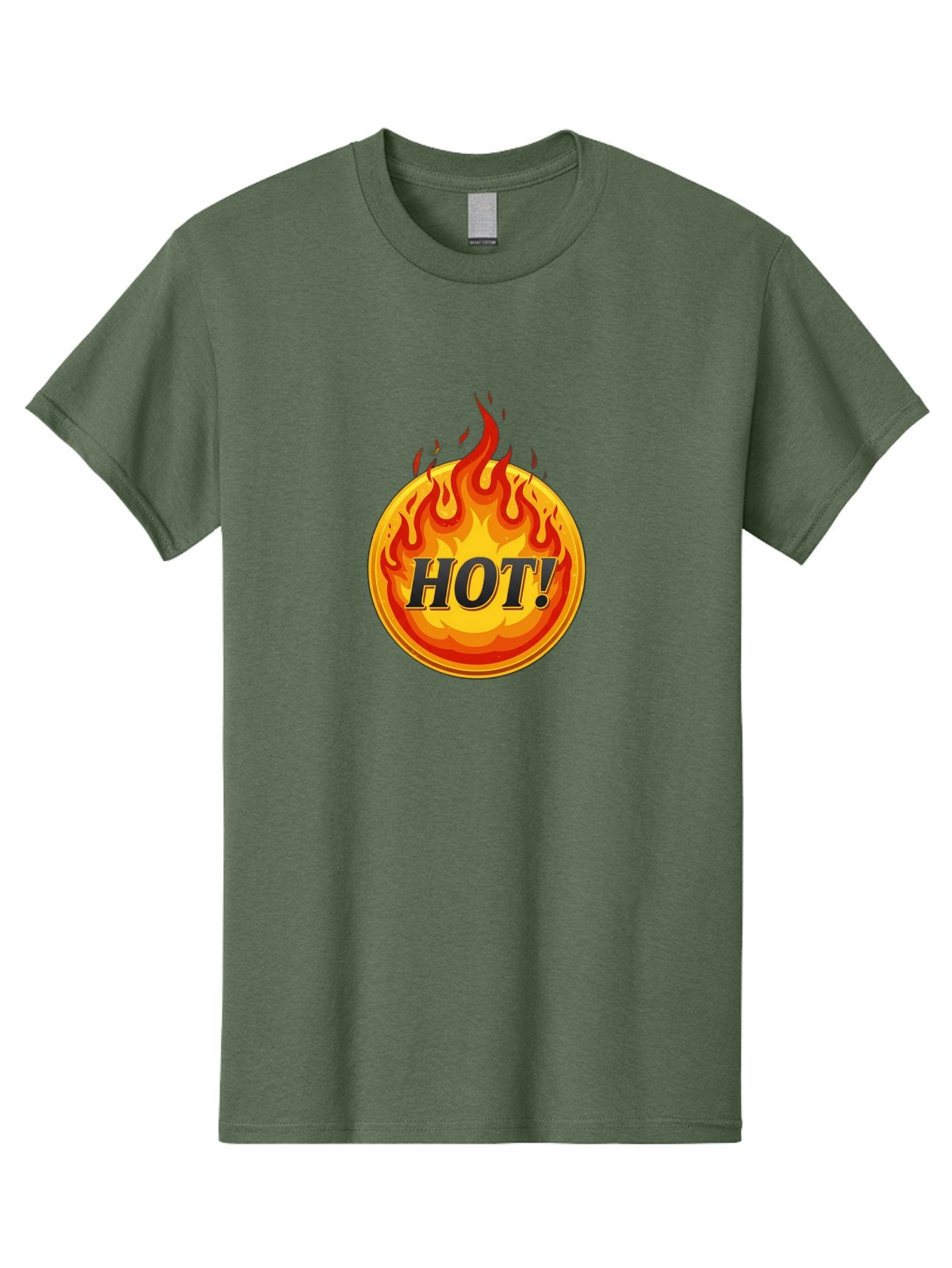 Hot-7 Men'S Graphic Tee, 100% Cotton, Comfortable Casual Summer Wear, Machine Washable, Flame Design, Fiery Graphic, Hot Item, Bold Typography, Fiery Theme, Hot! Text, Vibrant Colors, Energetic Vibe, Dynamic Illustration Baa806 14