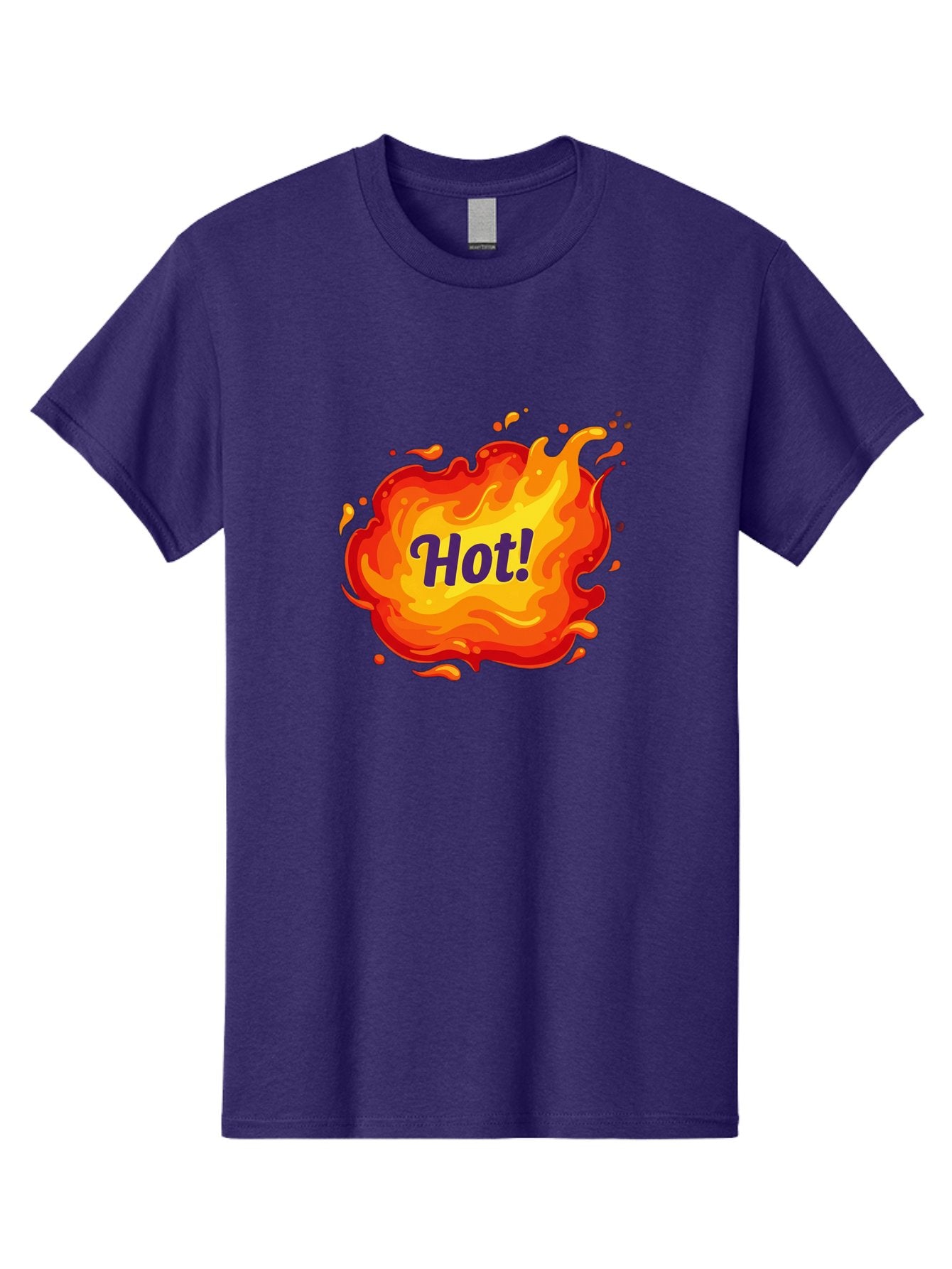 Hot-8 Men'S Graphic Tee, 100% Cotton, Comfortable Casual Summer Wear, Machine Washable, Hot!, Fiery Splatter, Vibrant Colors, Energetic Design, Attention-Grabbing Graphic, Bold Typography, Flames, Splashes, Dynamic Illustration Baa807 14