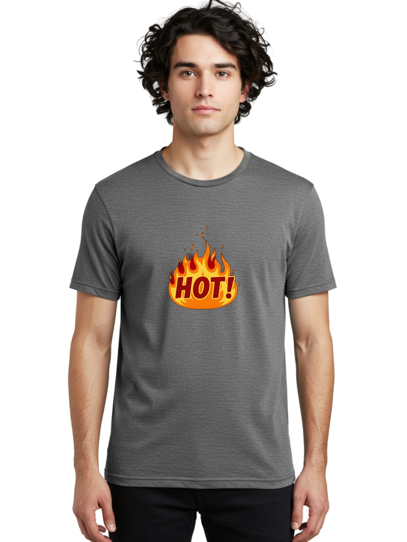 Hot-9 Men'S Graphic Tee, 100% Cotton, Comfortable Casual Summer Wear, Machine Washable, Fire Flames, Hot Deal, Burning Passion, Fiery Energy, Bold Graphics, Intense Design, Hot!, Burning Text Baa808 23