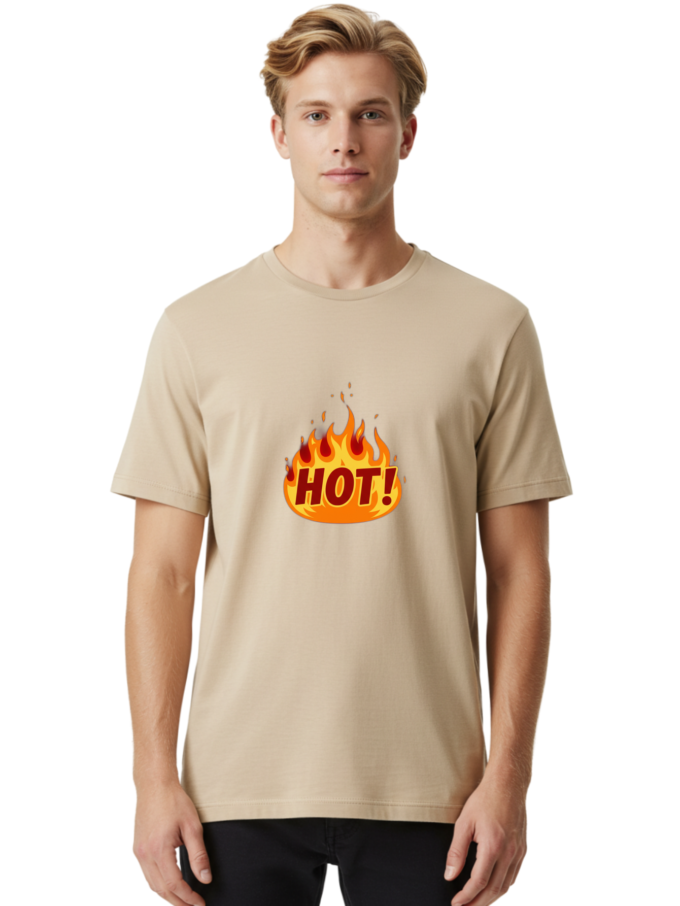 Hot-9 Men'S Graphic Tee, 100% Cotton, Comfortable Casual Summer Wear, Machine Washable, Fire Flames, Hot Deal, Burning Passion, Fiery Energy, Bold Graphics, Intense Design, Hot!, Burning Text Baa808 28