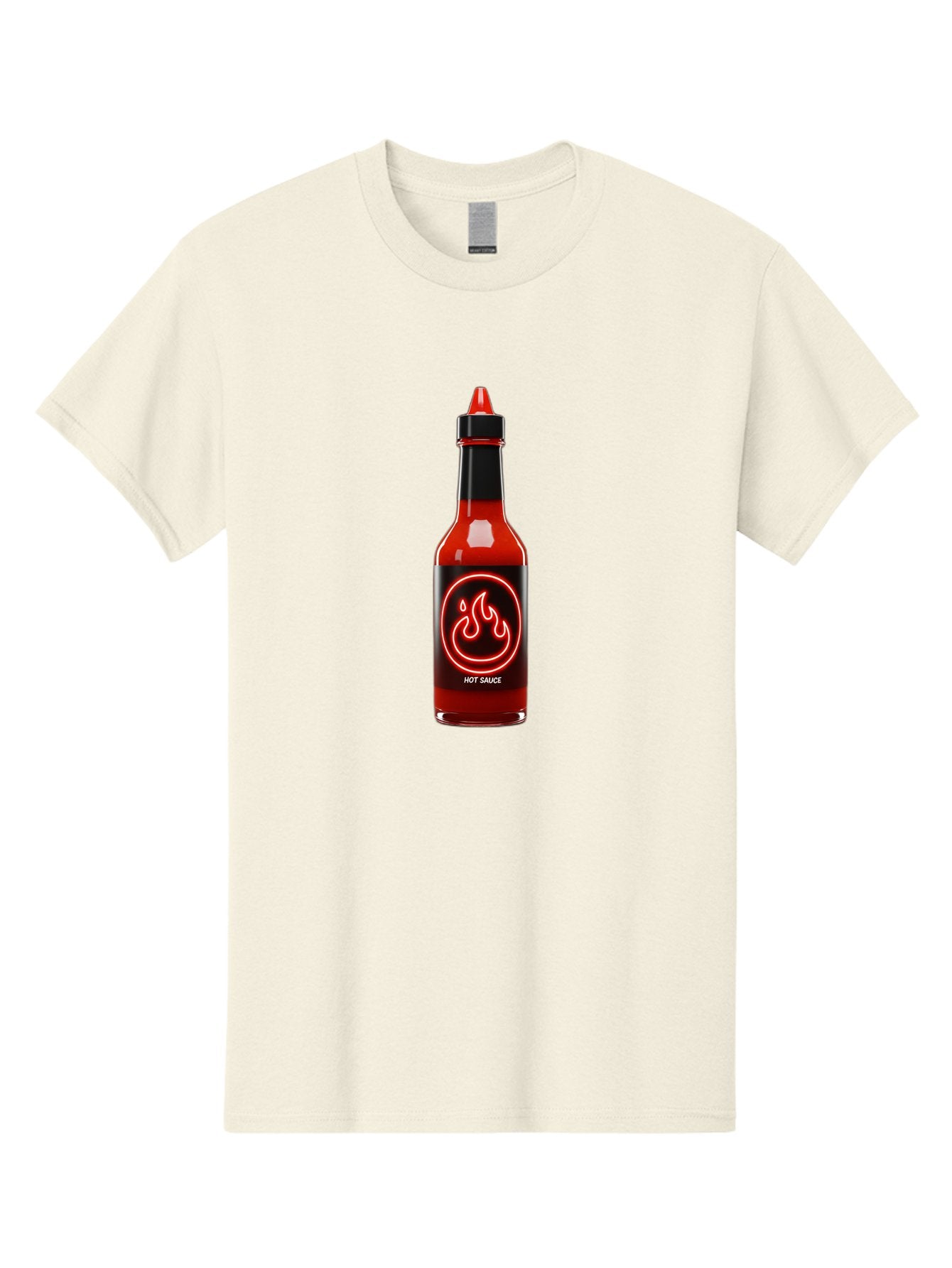 Hot-Sauce-3 Men'S Graphic Tee, 100% Cotton, Comfortable Casual Summer Wear, Machine Washable, Hot Sauce Bottle, Red Sauce, Spicy Condiment, Fiery Flavor, Chili Pepper, Hot Sauce Label, Neon Flame Logo, Condiment Bottle, Spicy Food, Chili Sauce Baa815 14