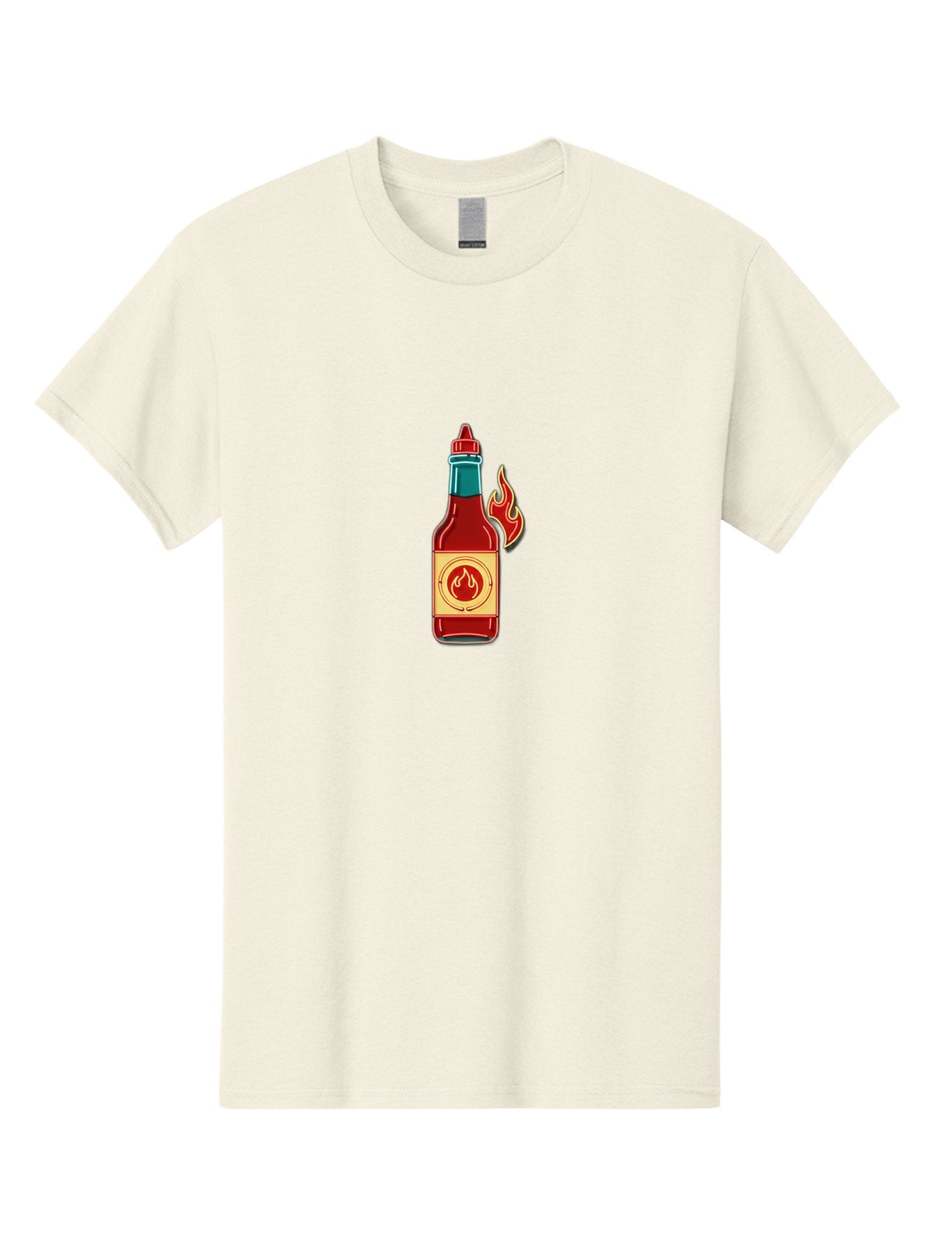 Hot-Sauce-Bottle-10 Men'S Graphic Tee, 100% Cotton, Comfortable Casual Summer Wear, Machine Washable, Hot Sauce Bottle, Spicy Condiment, Fiery Flavor, Red Sauce, Chili Pepper, Hot Condiment, Flavorful Cuisine, Spicy Food, Condiment Bottle Baa823 11