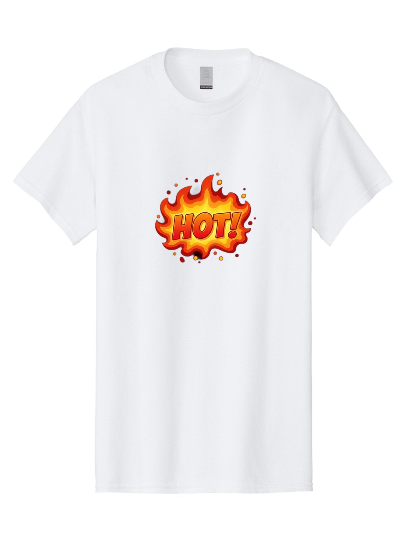 Hot Men'S Graphic Tee, 100% Cotton, Comfortable Casual Summer Wear, Machine Washable, Hot Sale, Flame Graphic, Attention Grabber, Promotional Material, Fiery Text, Bold Font, Red And Yellow Colors, Energetic Vibe, Sizzling Hot Deal Baa838 10