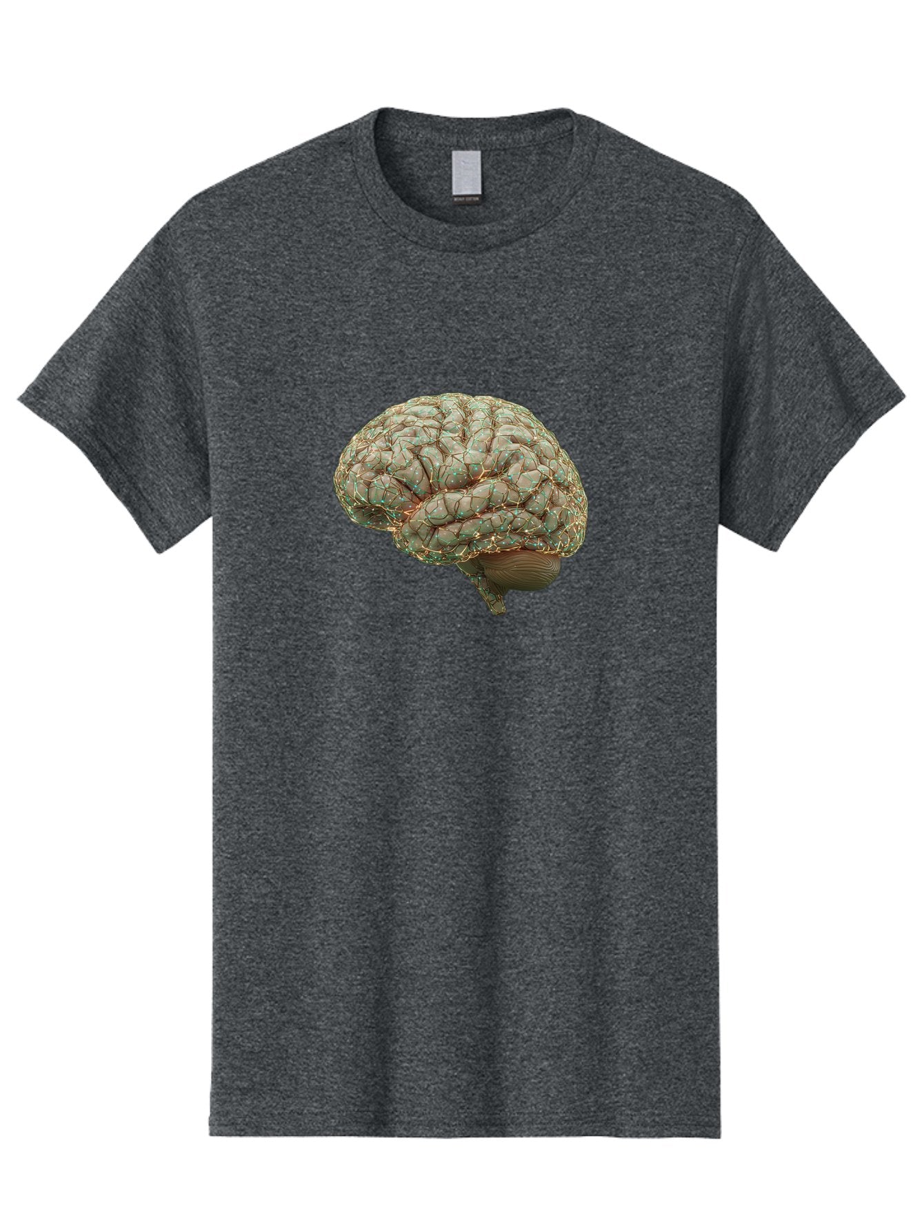 Human-Brain-1 Men'S Graphic Tee, 100% Cotton, Comfortable Casual Summer Wear, Machine Washable, Human Brain Anatomy, Neuroscience, Brain Structure, Cerebral Cortex, Neural Networks, Medical Illustration, Cognitive Function Baa839 10