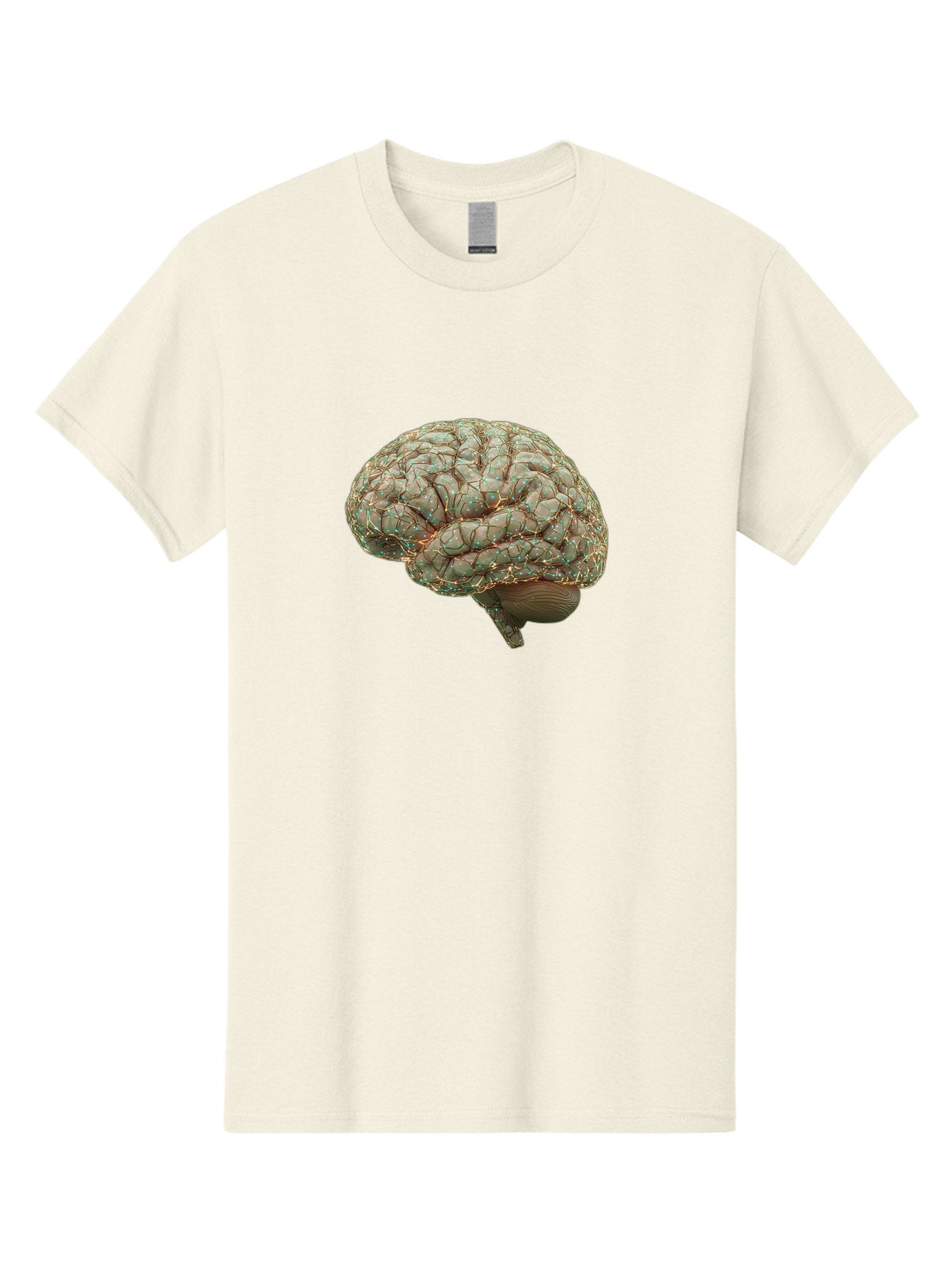 Human-Brain-1 Men'S Graphic Tee, 100% Cotton, Comfortable Casual Summer Wear, Machine Washable, Human Brain Anatomy, Neuroscience, Brain Structure, Cerebral Cortex, Neural Networks, Medical Illustration, Cognitive Function Baa839 14