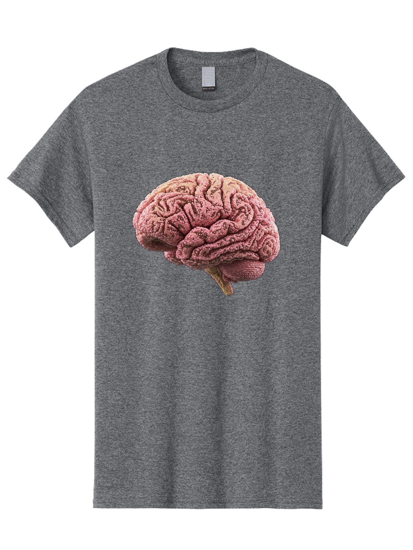 Human-Brain-5 Men'S Graphic Tee, 100% Cotton, Comfortable Casual Summer Wear, Machine Washable, Human Brain Anatomy, Brain Structure, Cerebral Cortex, Neuroscience, Cognitive Function, Medical Illustration, Brain Scan Baa843 15